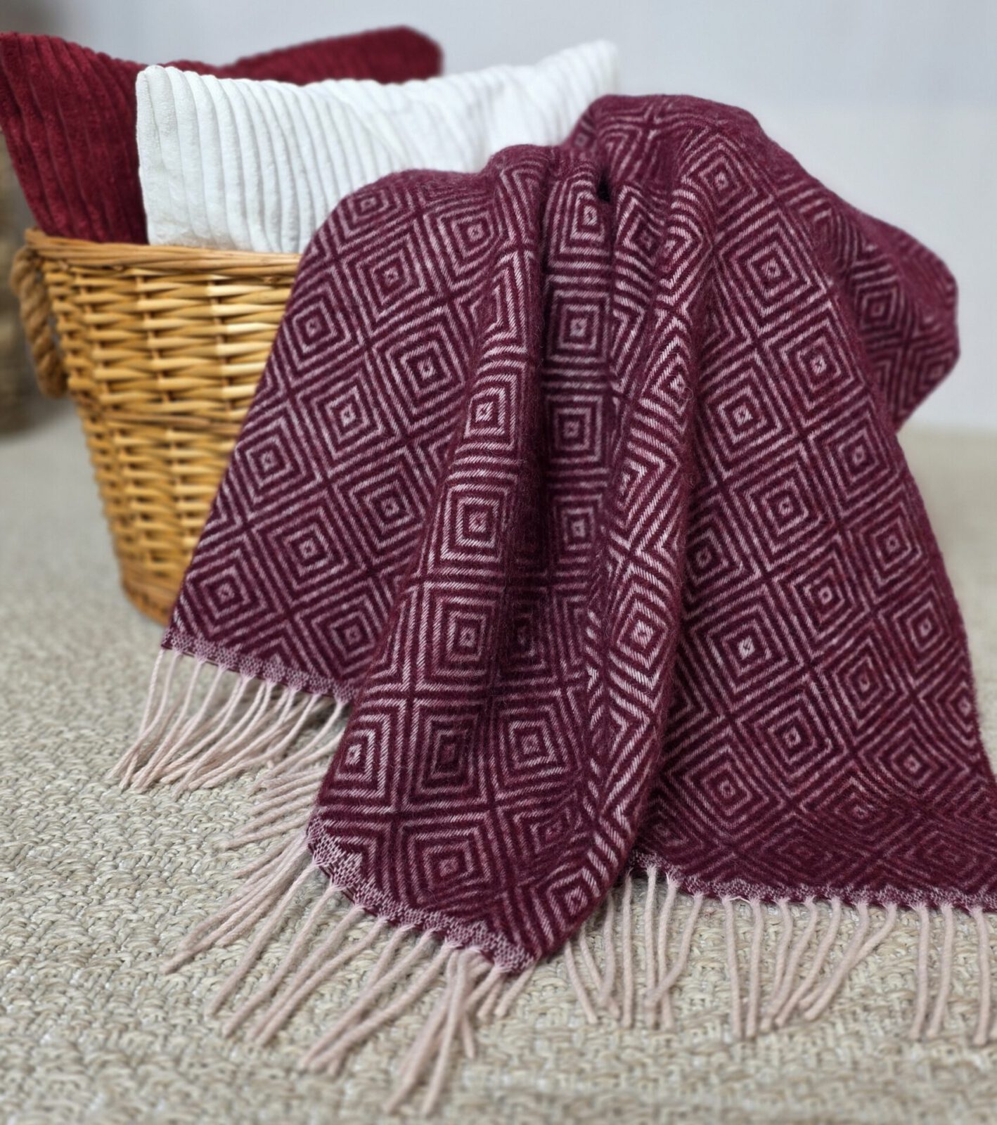 Wolldecken und Wollplaids