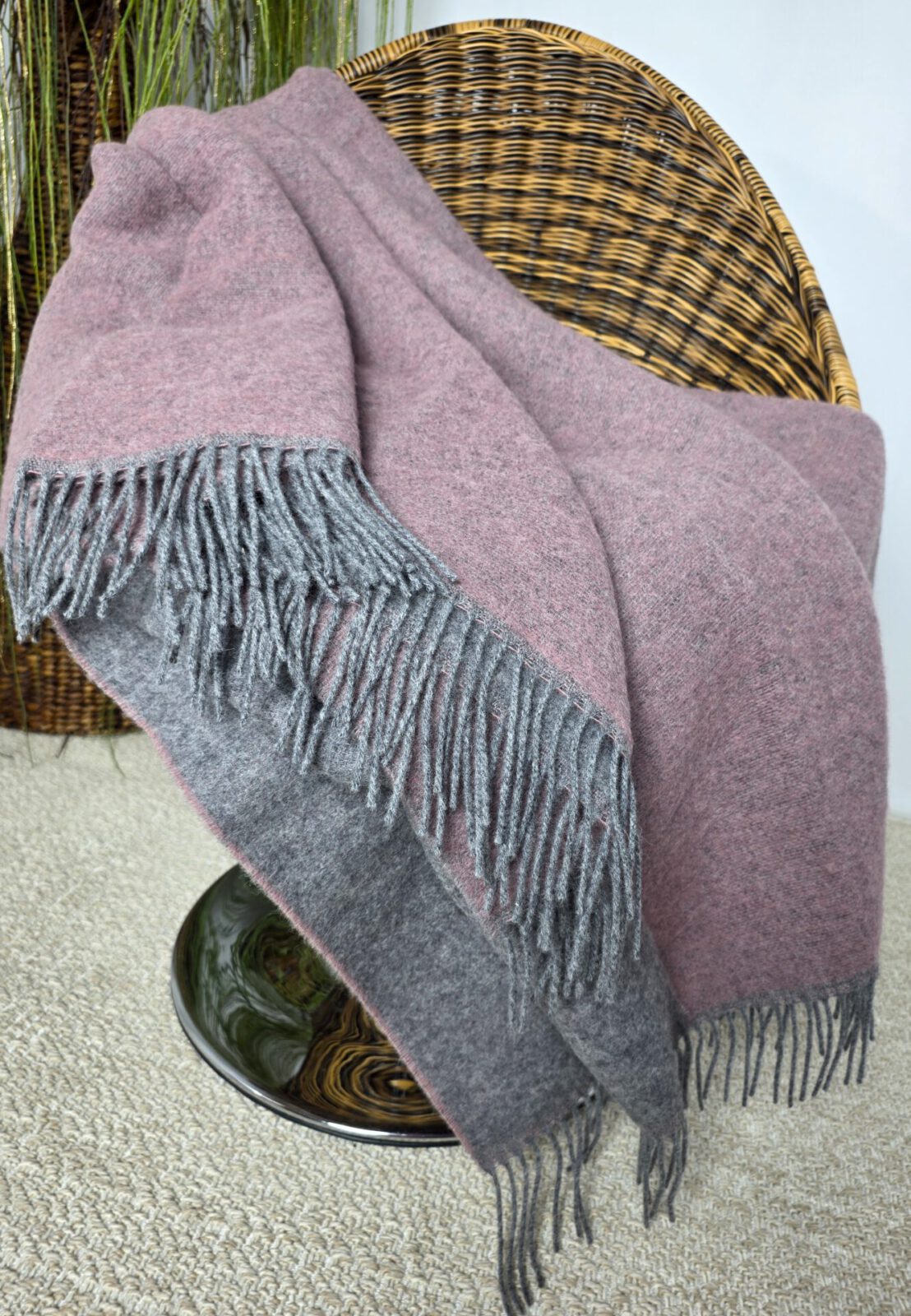 Wolldecken und Wollplaids