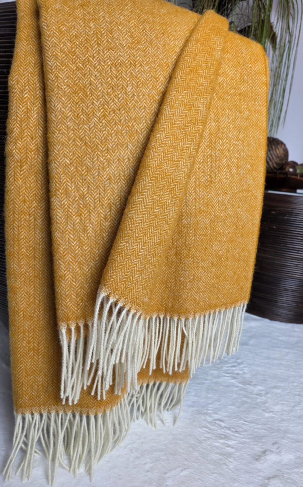 Wolldecken und Wollplaids