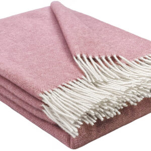 Wollplaid & Wolldecke "Tirol" altrosa