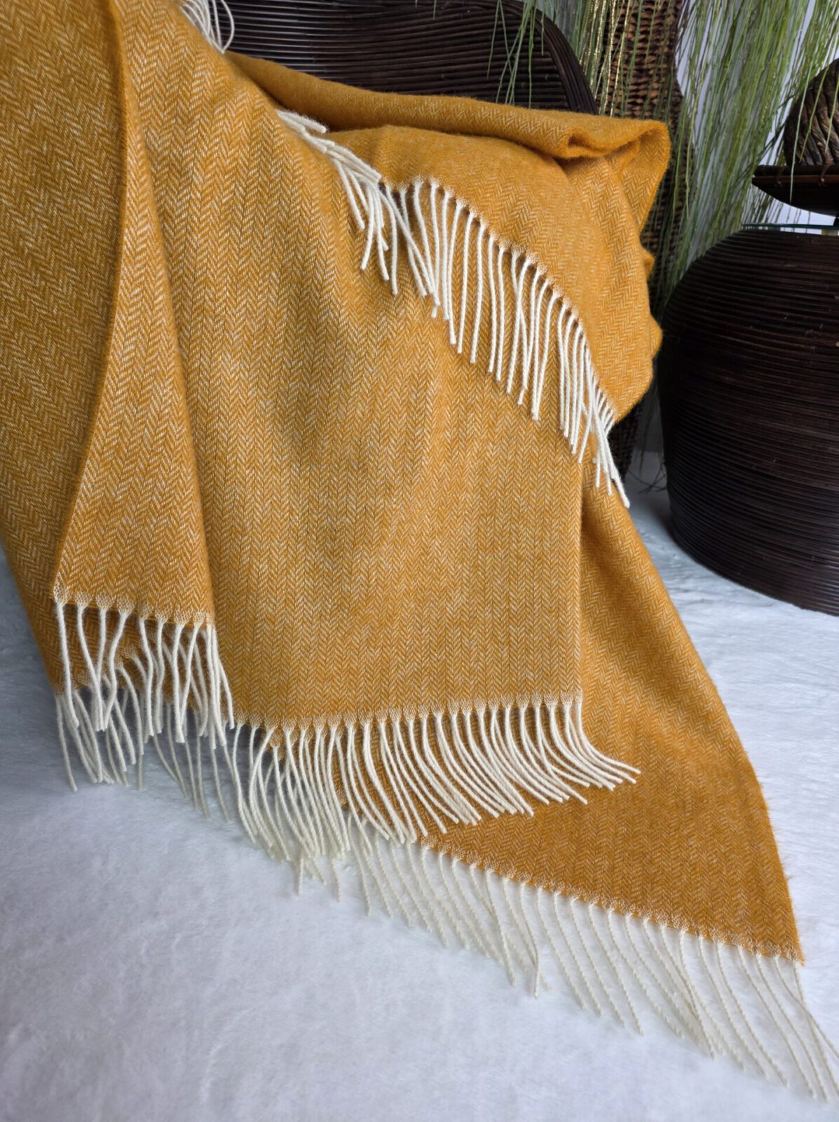 Wolldecken und Wollplaids