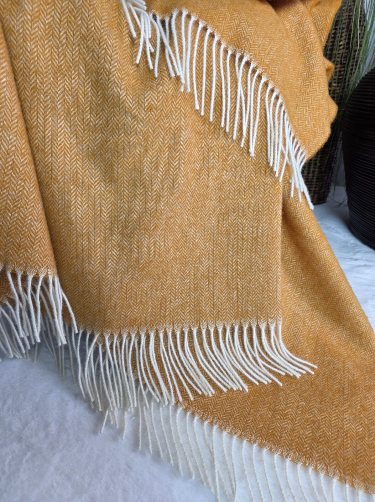 Wolldecken und Wollplaids