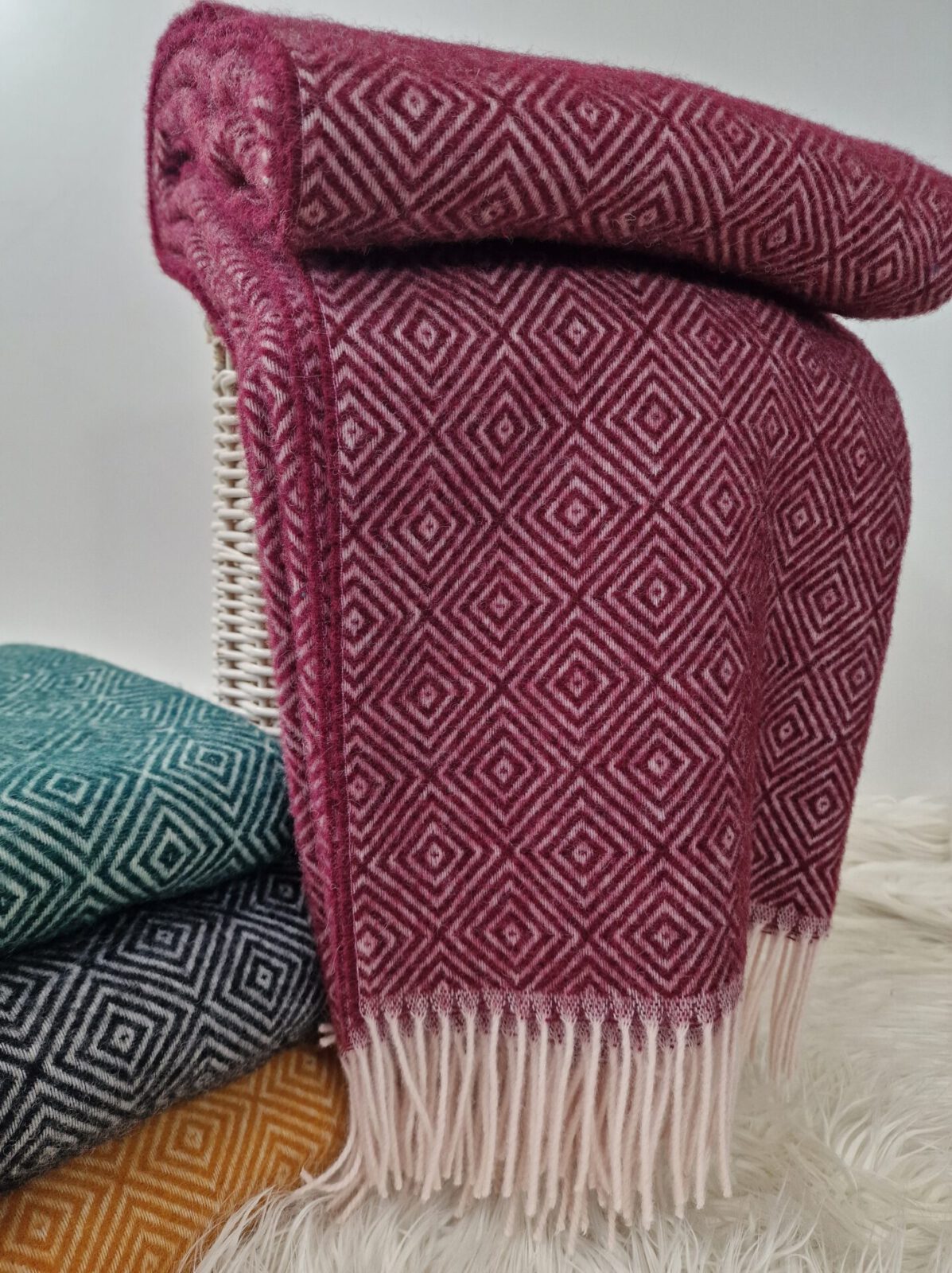 Wolldecken und Wollplaids