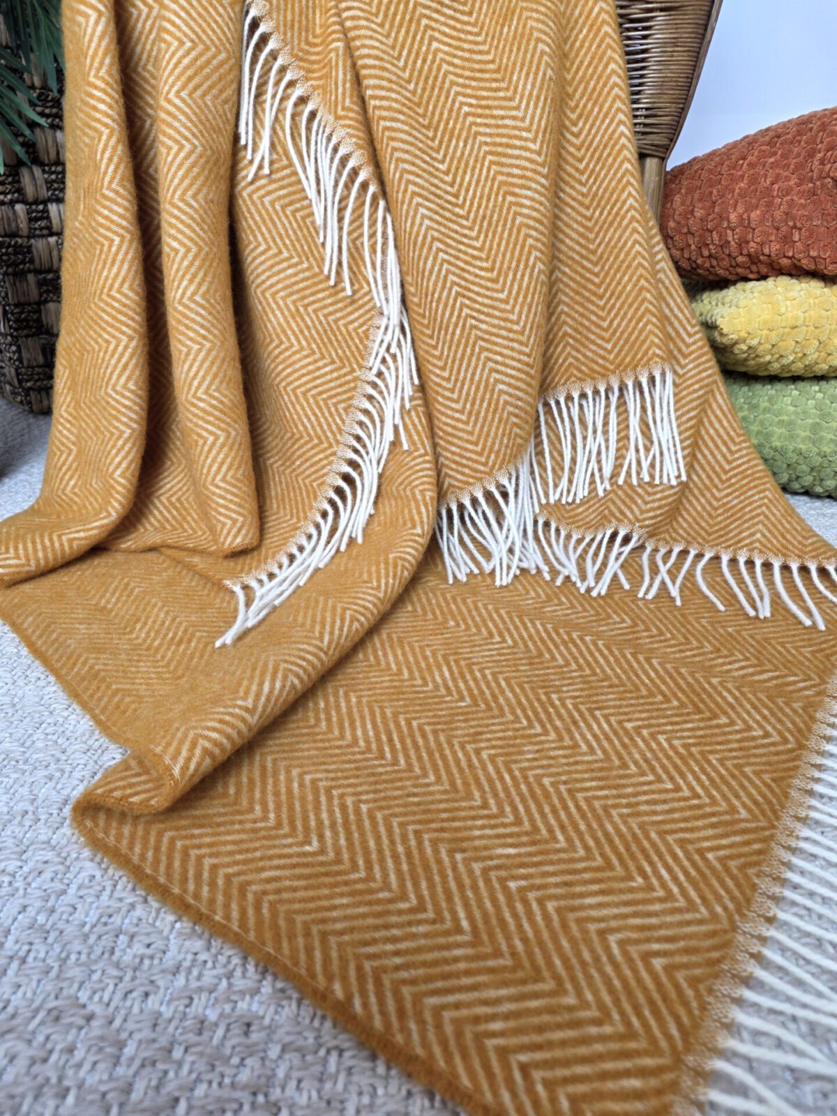 Wolldecken und Wollplaids