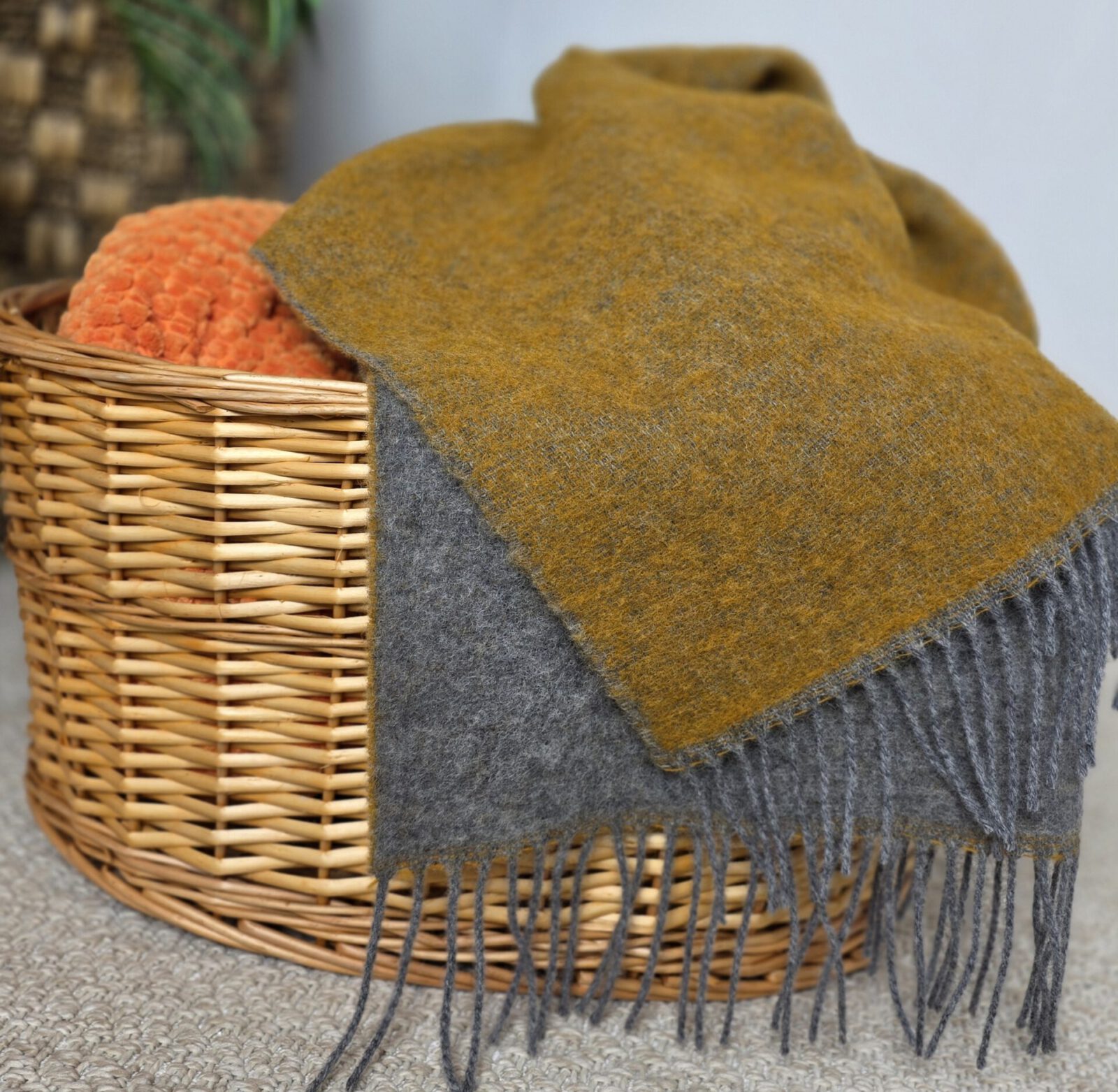 Wolldecken und Wollplaids