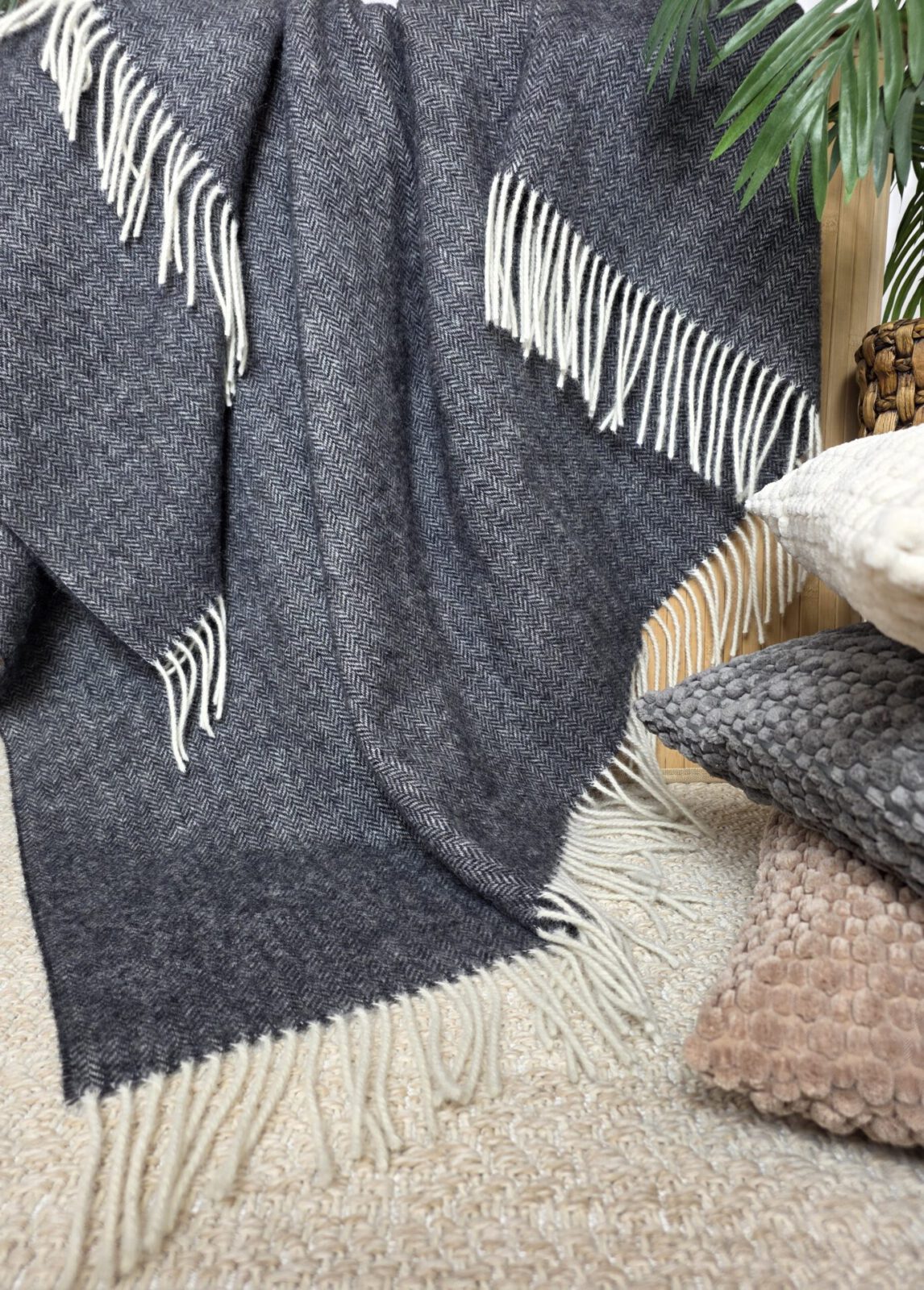 Wolldecken und Wollplaids