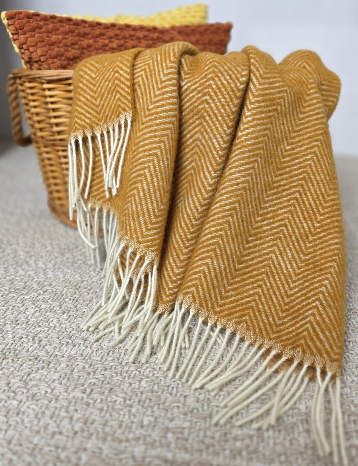 Wolldecken und Wollplaids