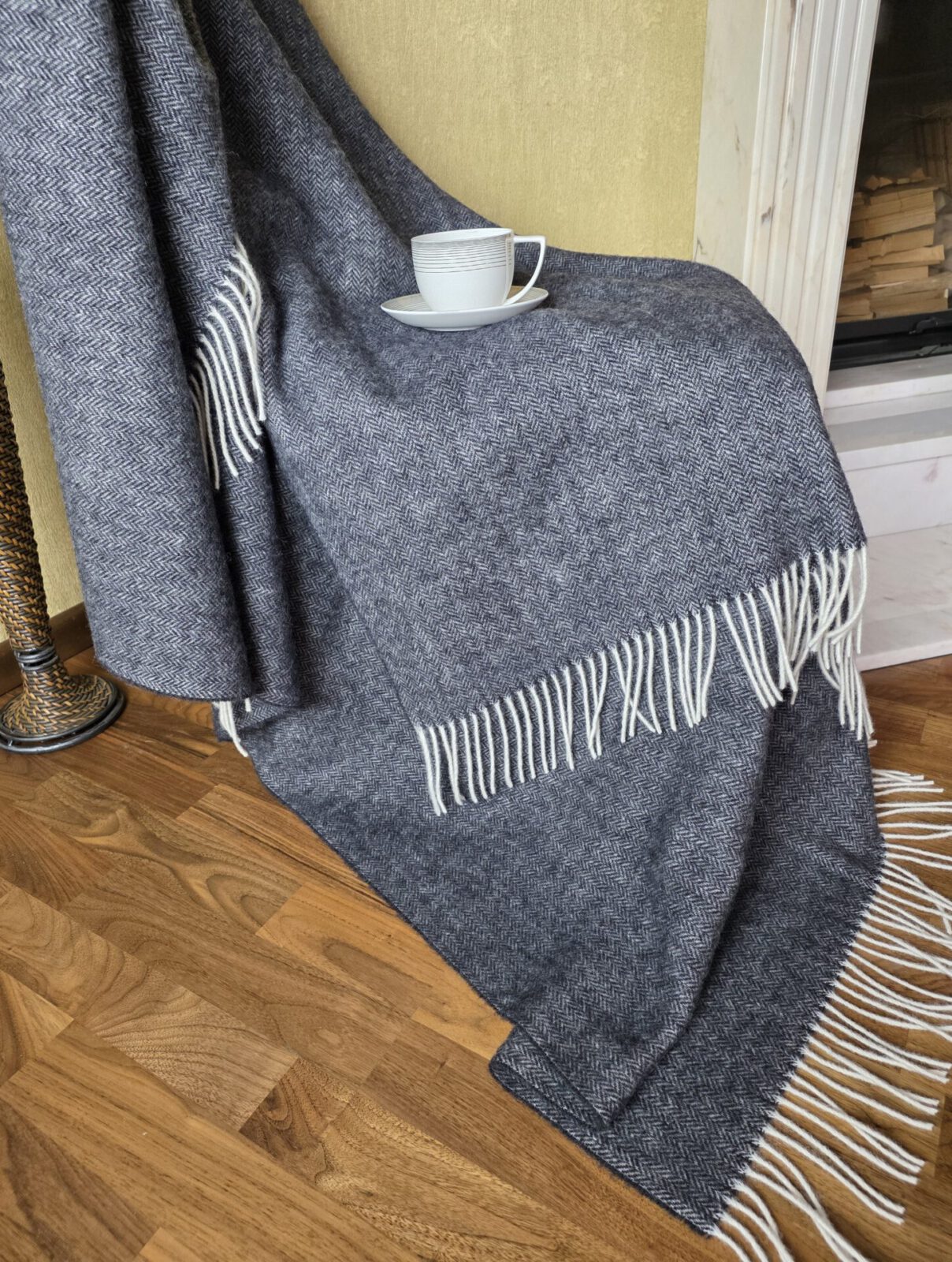 Wolldecken und Wollplaids