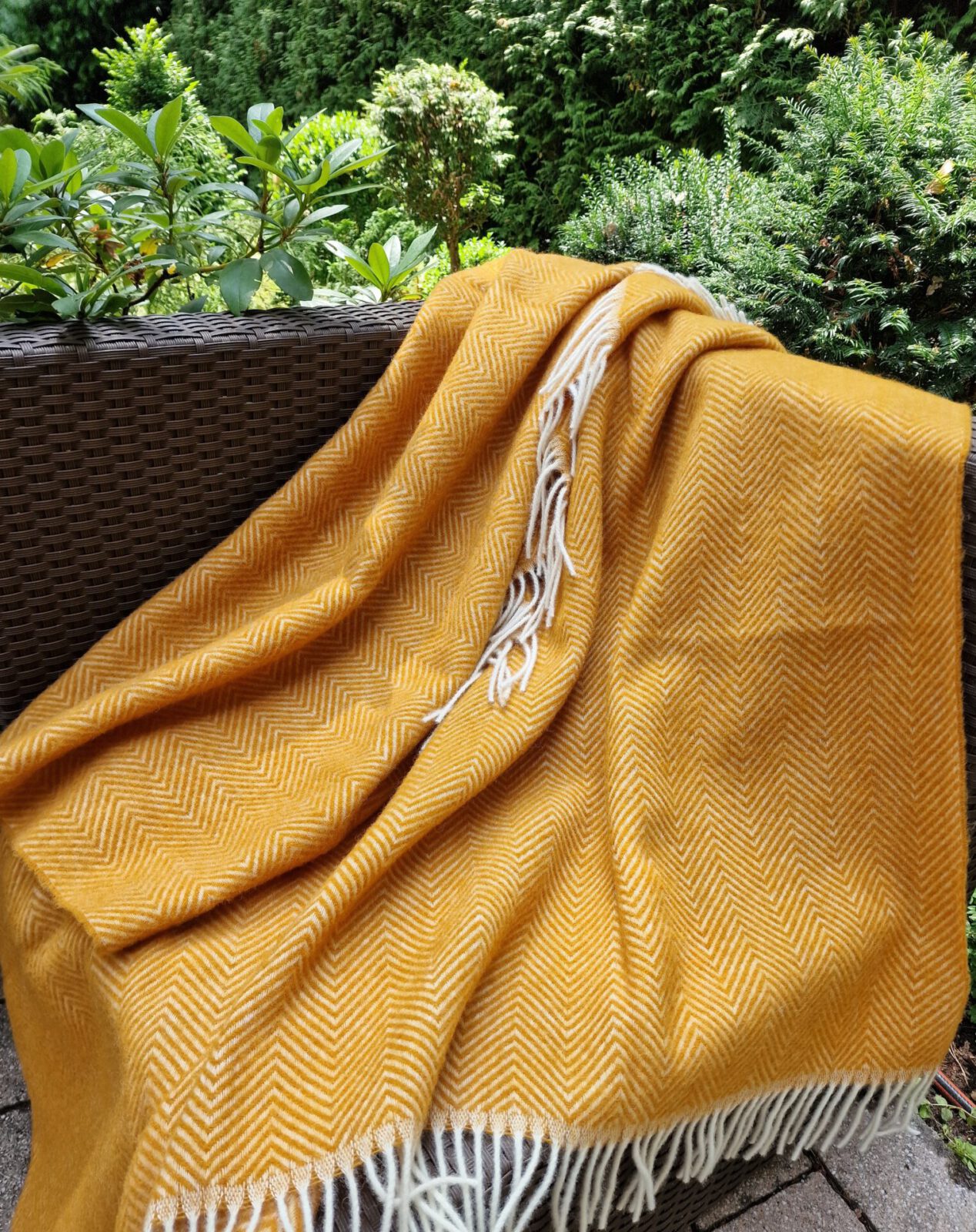 Wolldecken und Wollplaids