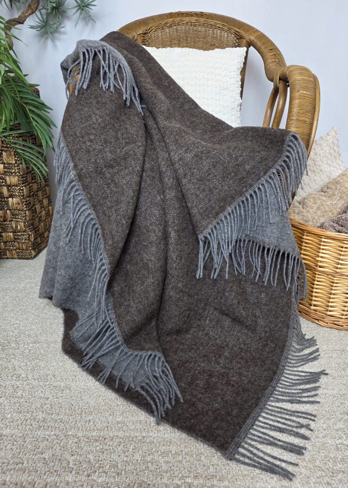 Wolldecken und Wollplaids