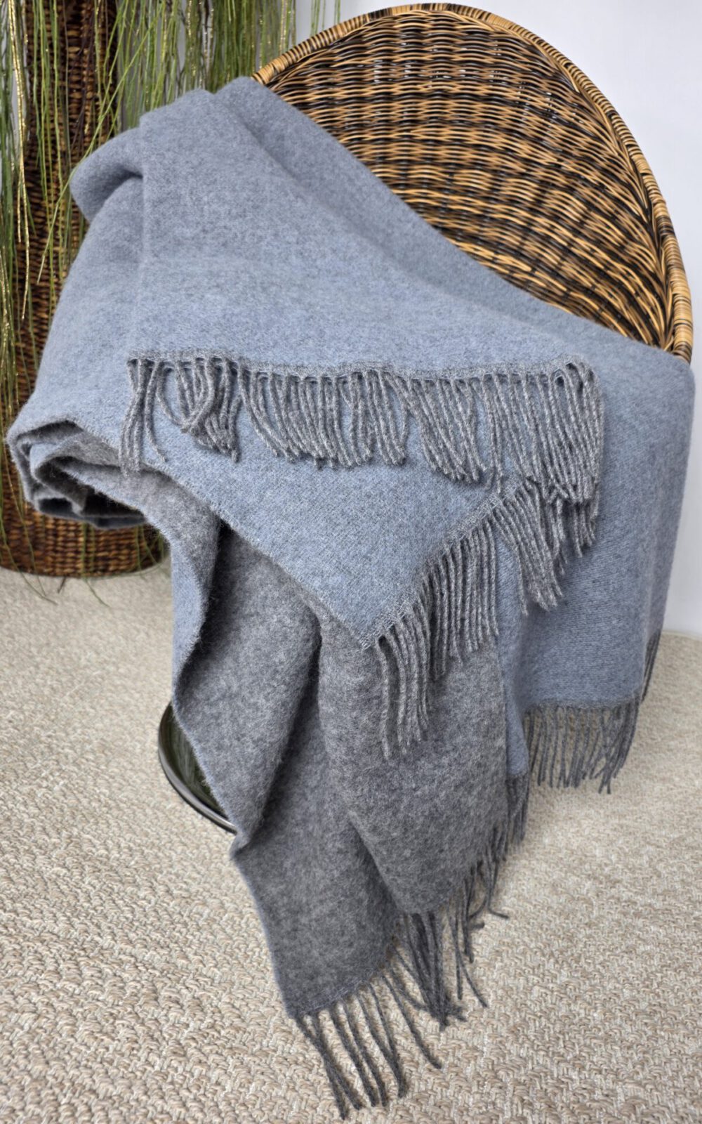 Wolldecken und Wollplaids