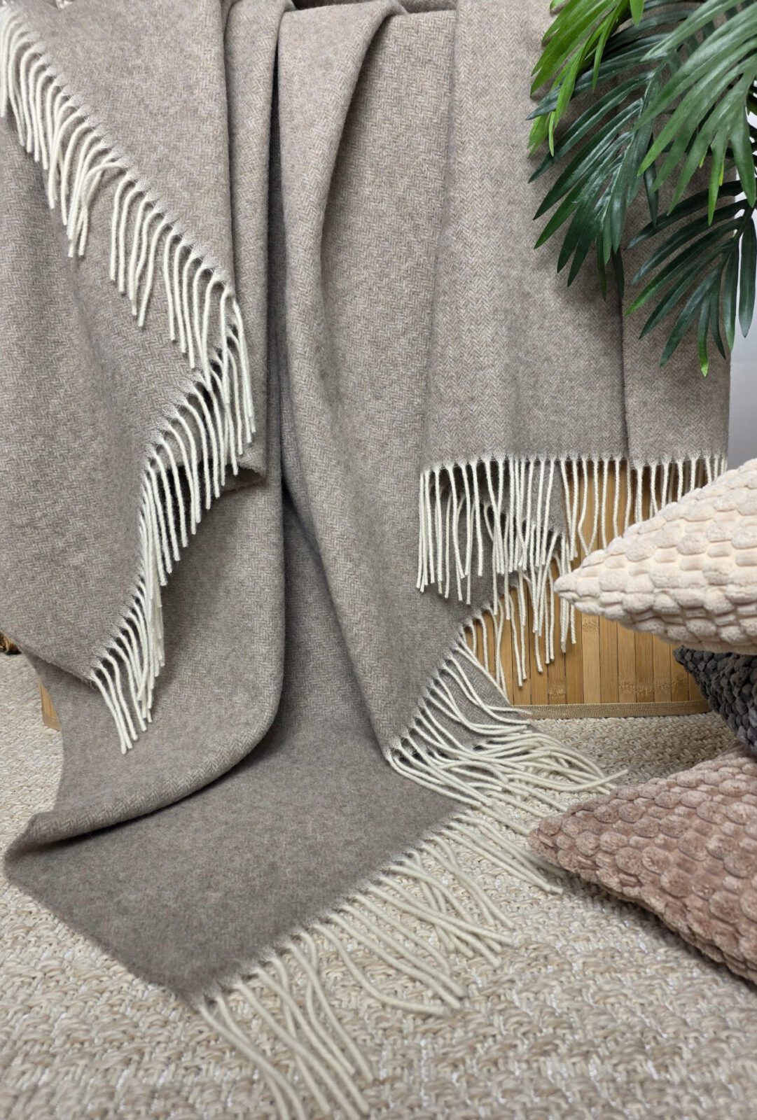 Wolldecken und Wollplaids