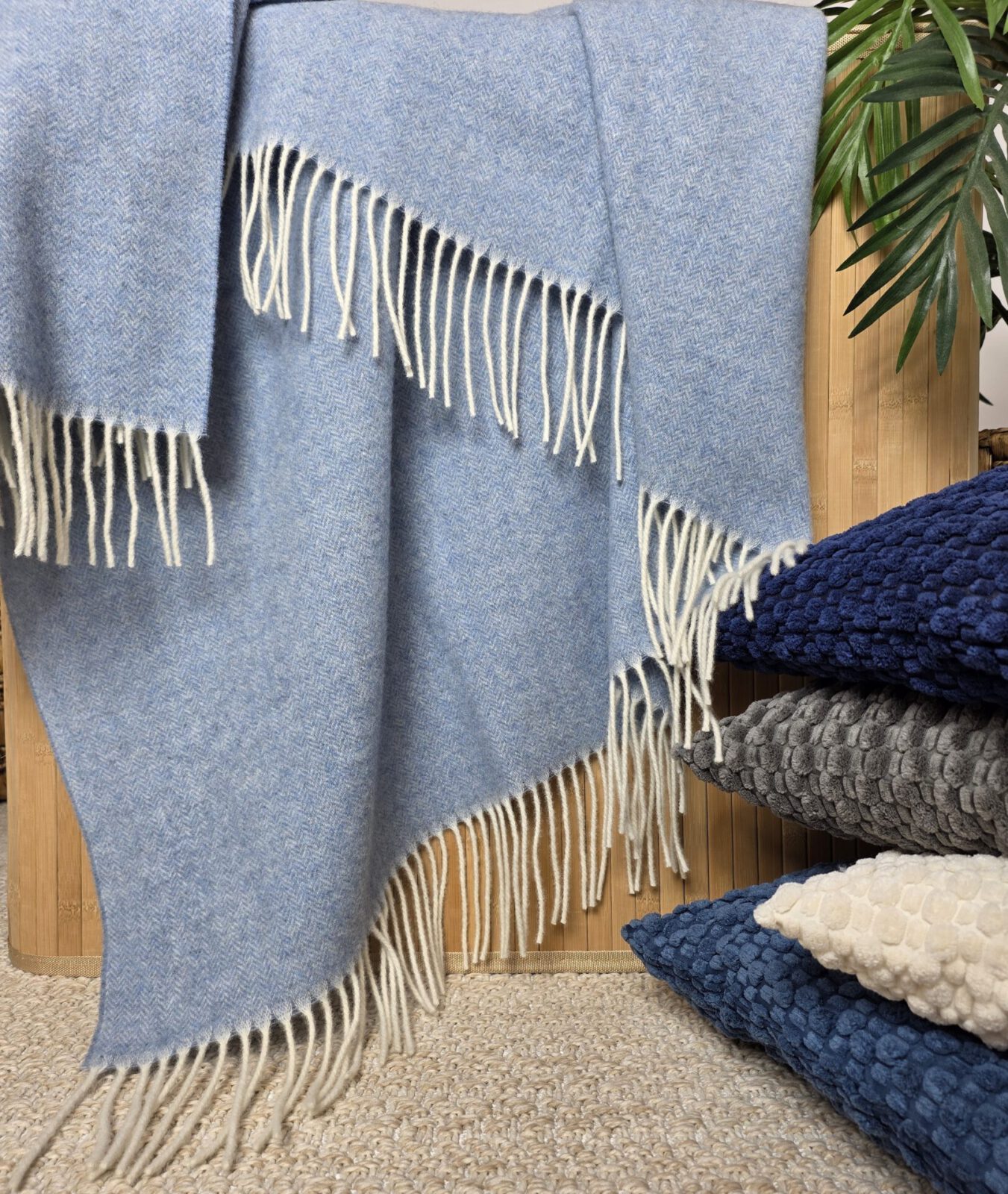 Wolldecken und Wollplaids