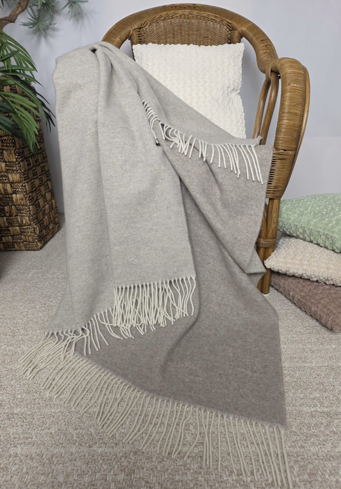 Wolldecken und Wollplaids