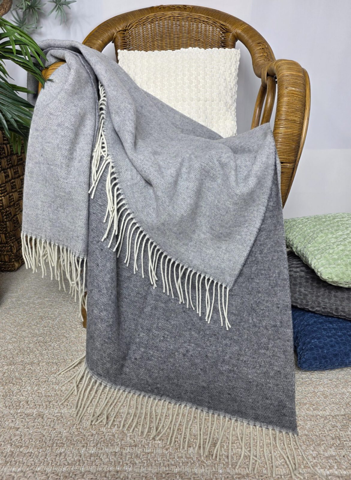 Wolldecken und Wollplaids