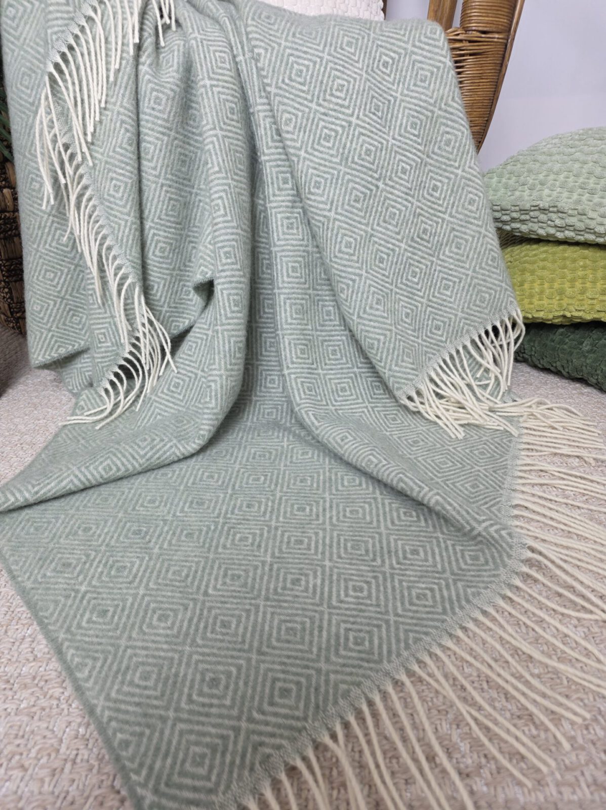 Wolldecken und Wollplaids