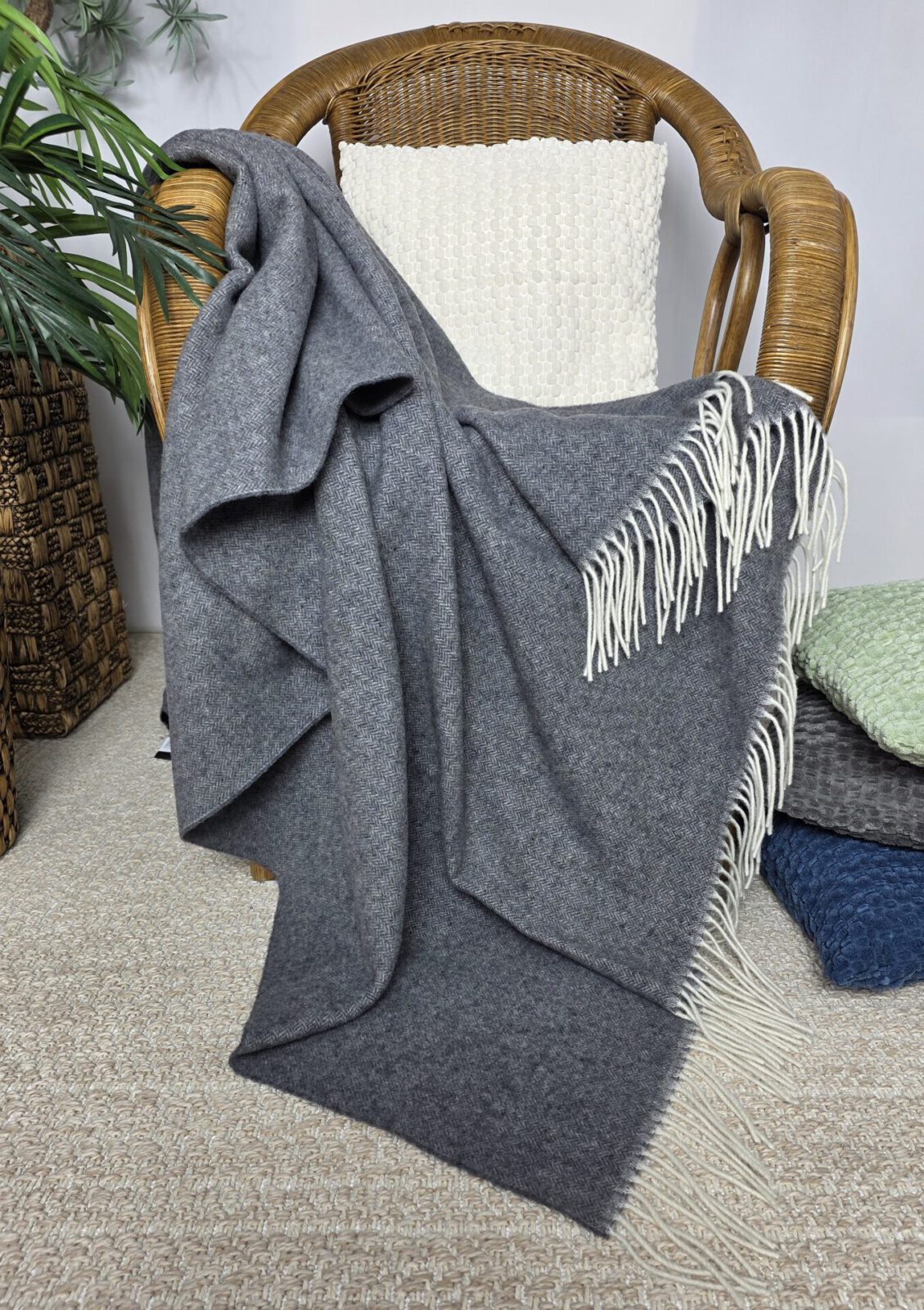 Wolldecken und Wollplaids