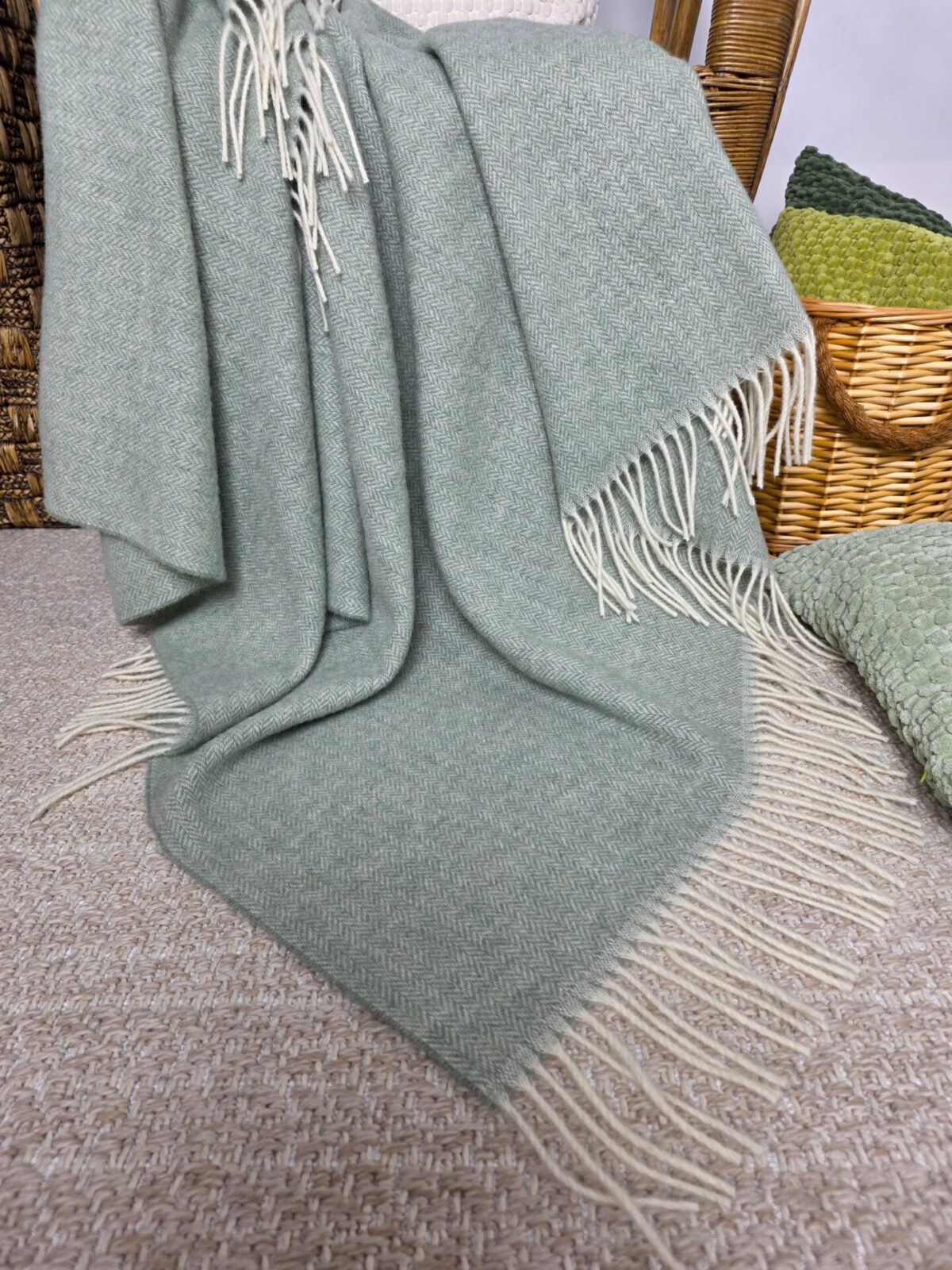 Wolldecken und Wollplaids