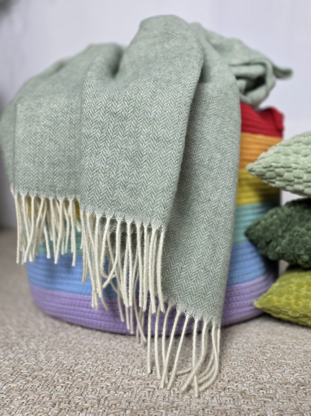 Wolldecken und Wollplaids