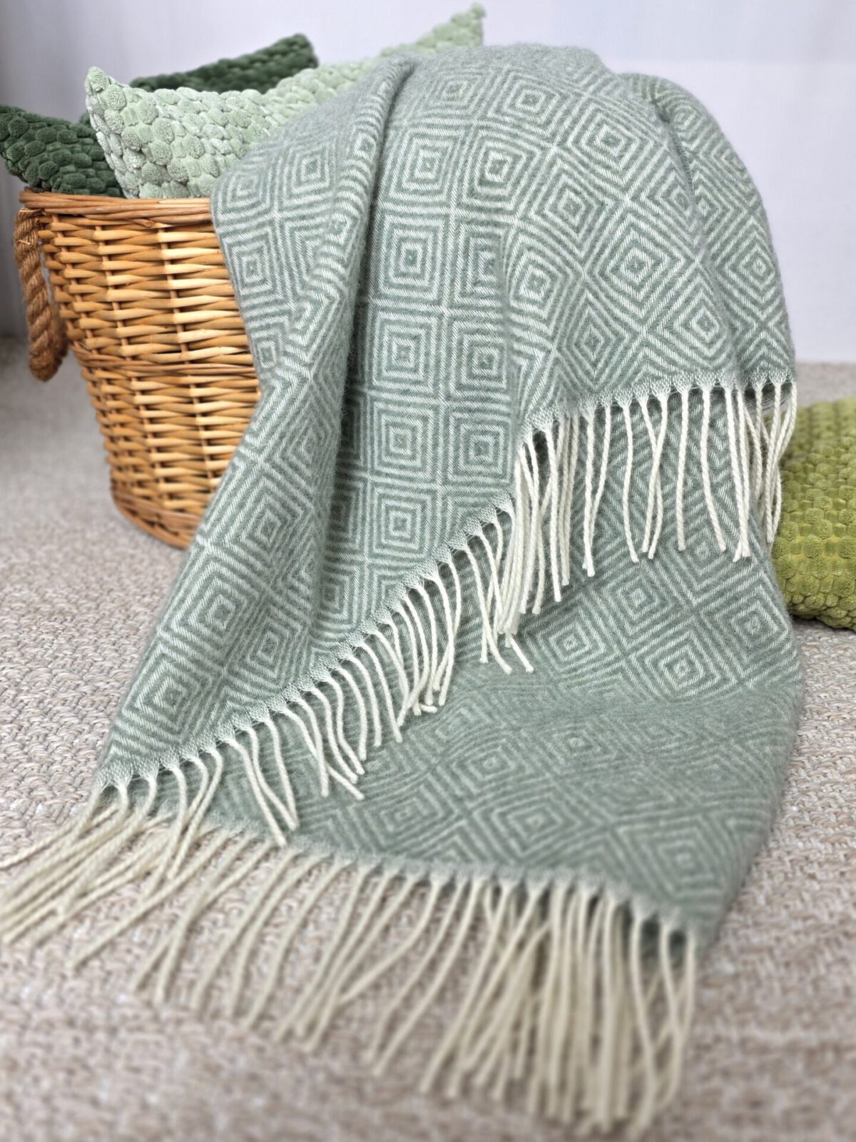 Wolldecken und Wollplaids