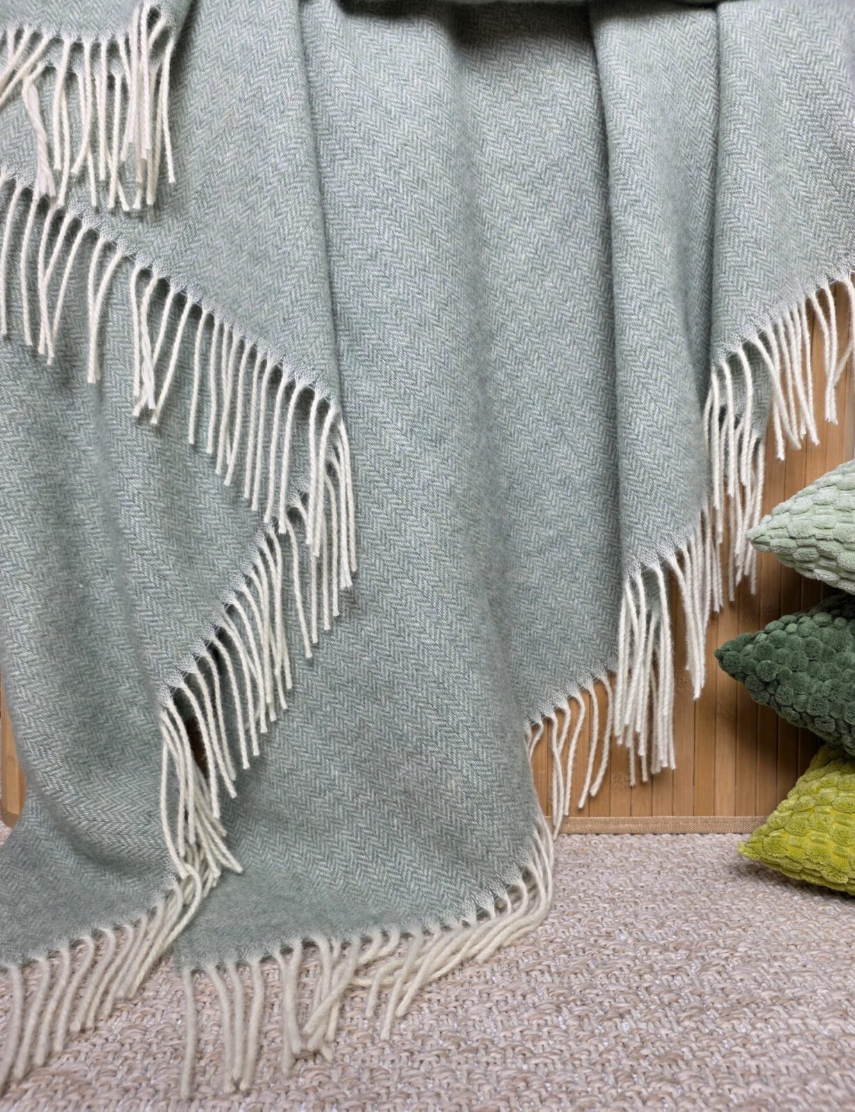 Wolldecken und Wollplaids