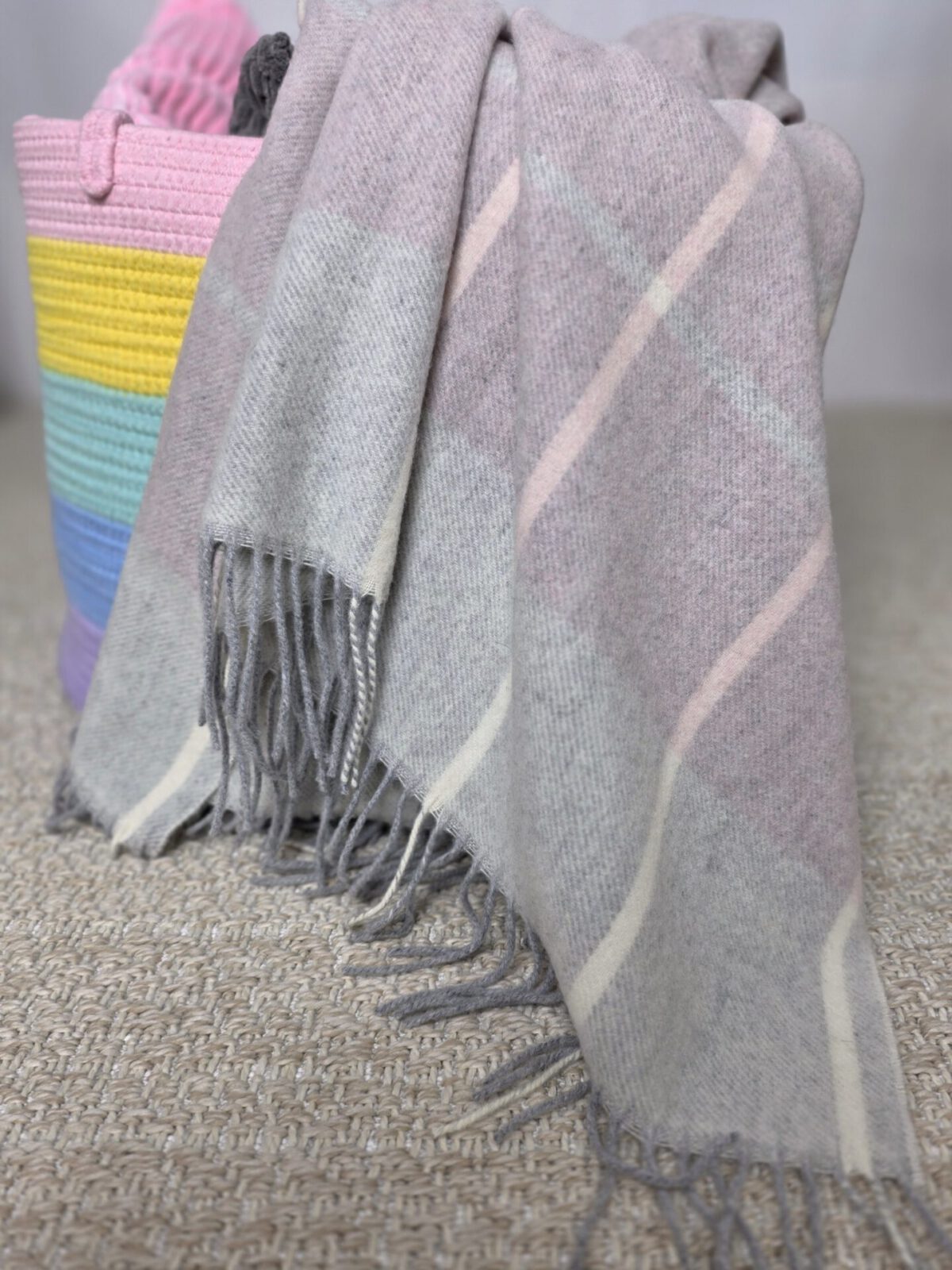 Wolldecken und Wollplaids