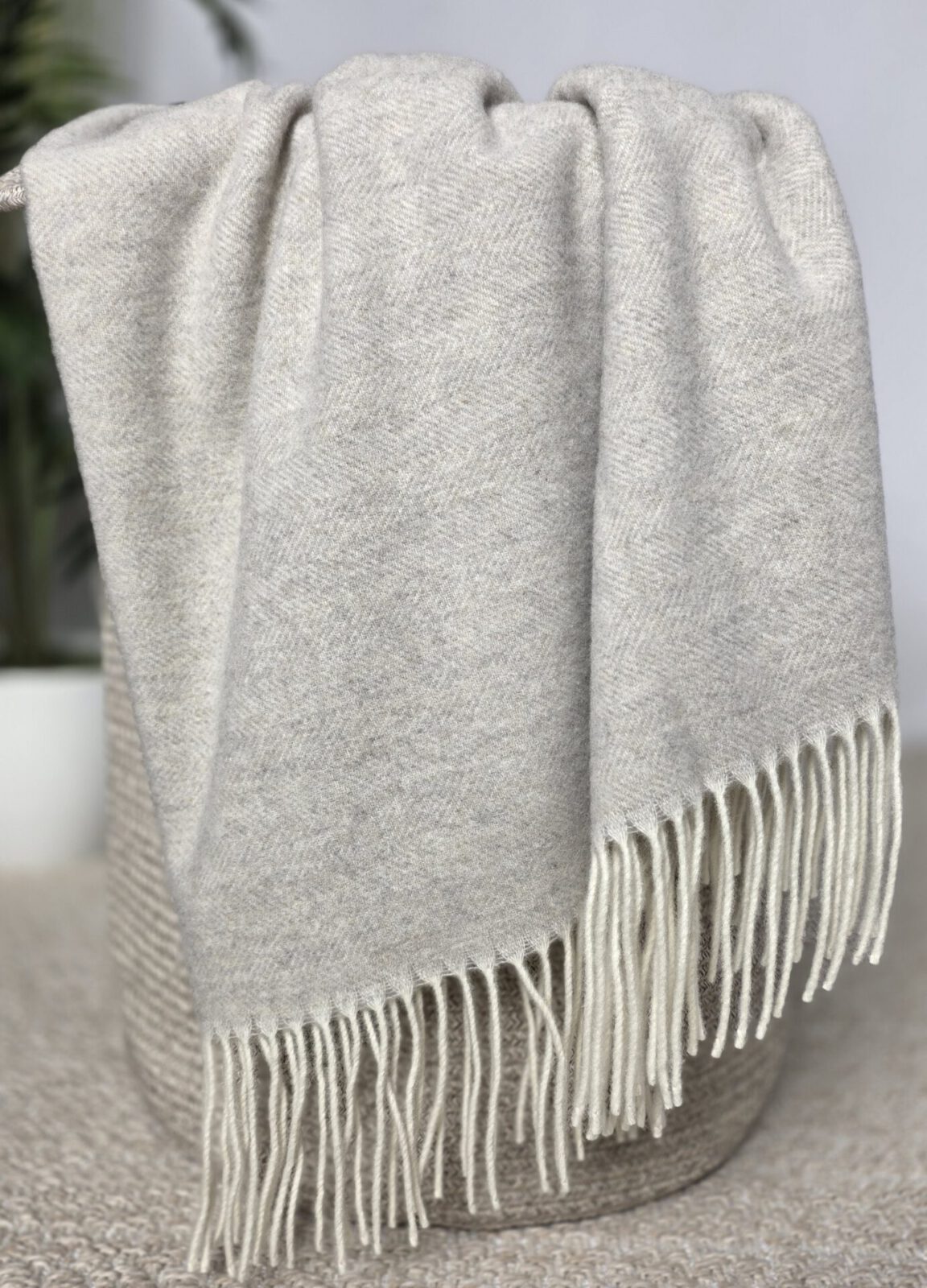 Wolldecken und Wollplaids