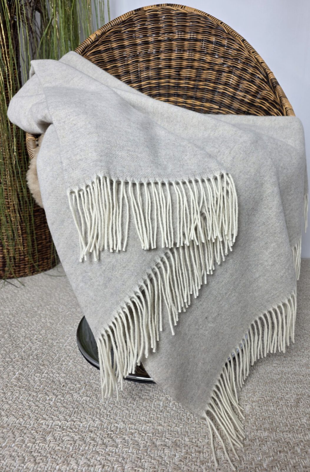 Wolldecken und Wollplaids