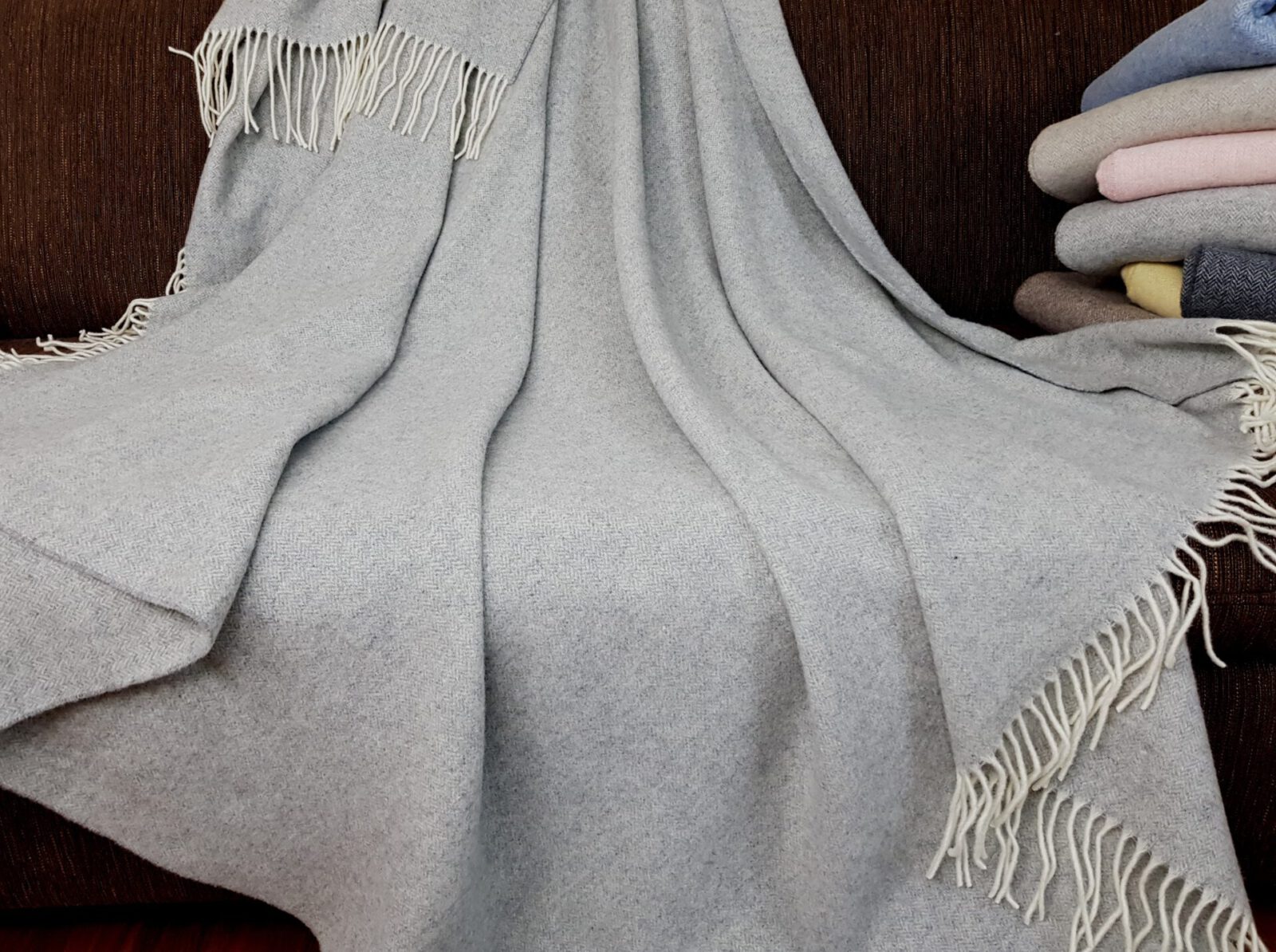 Wolldecken und Wollplaids