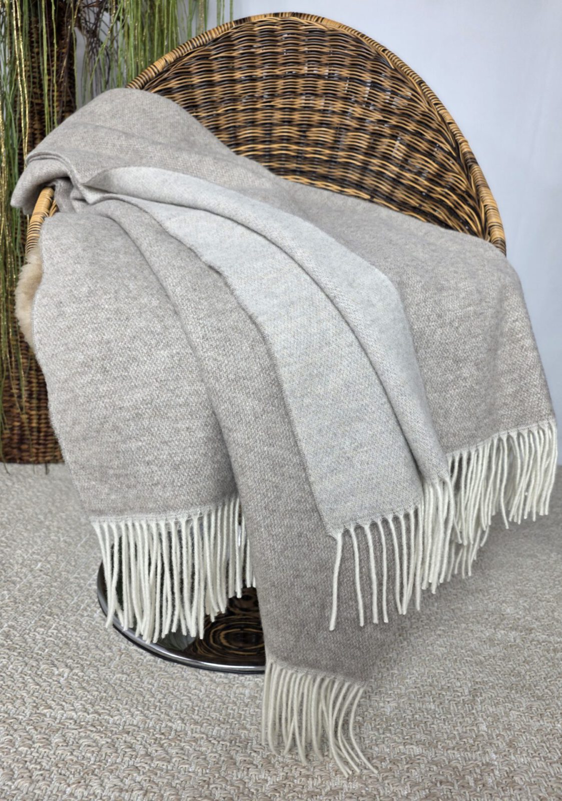 Wolldecken und Wollplaids