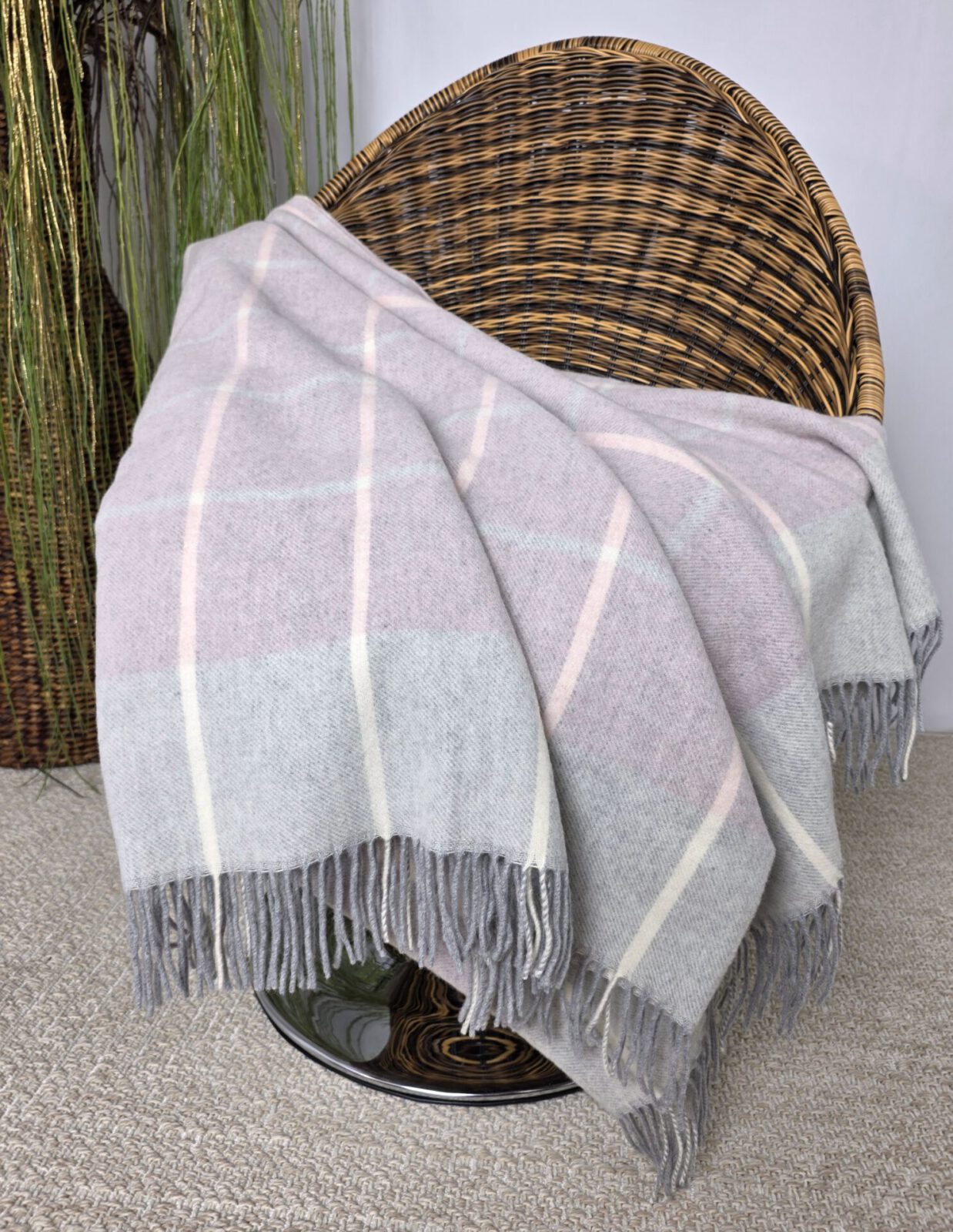 Wolldecken und Wollplaids