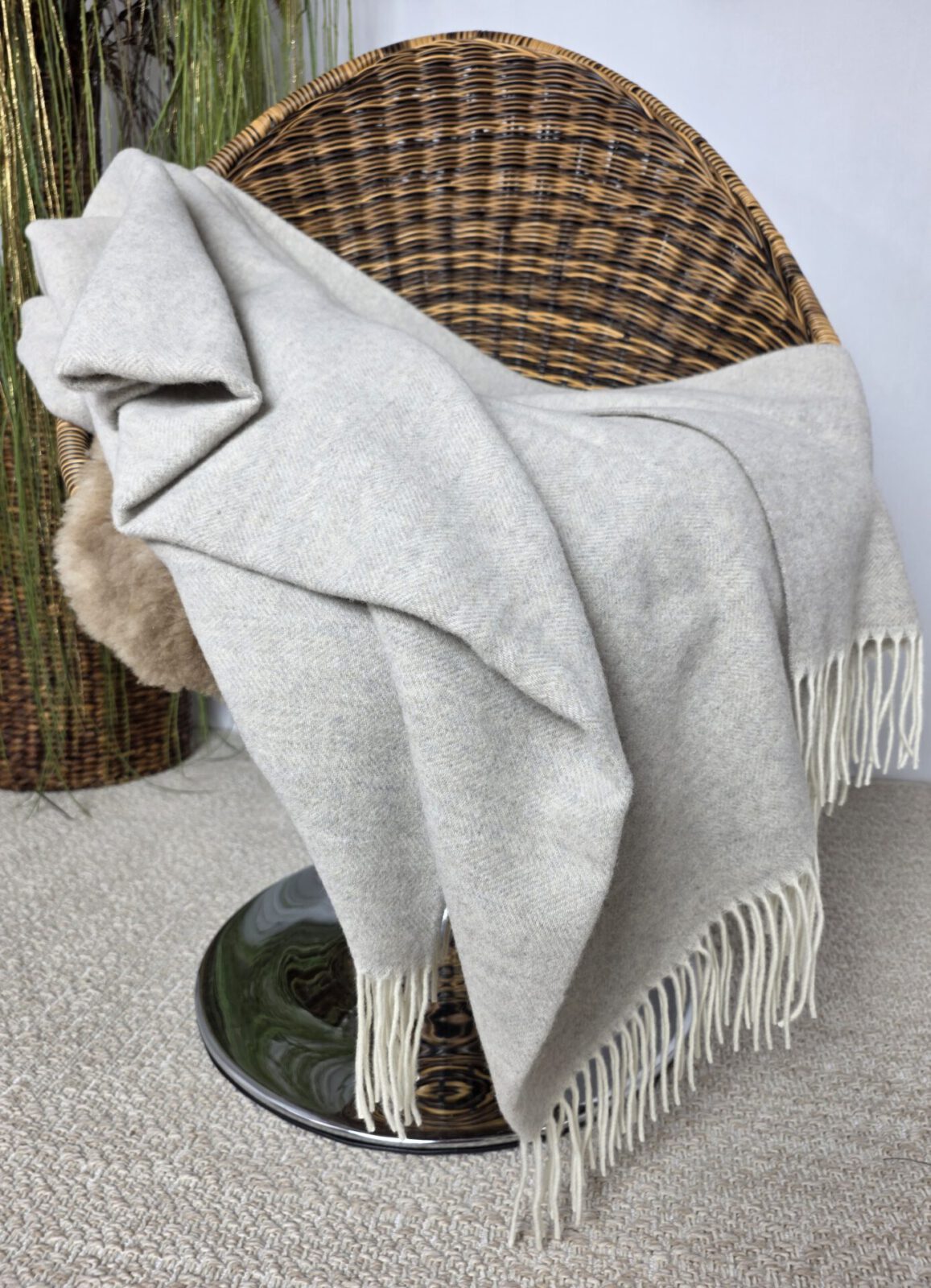 Wolldecken und Wollplaids