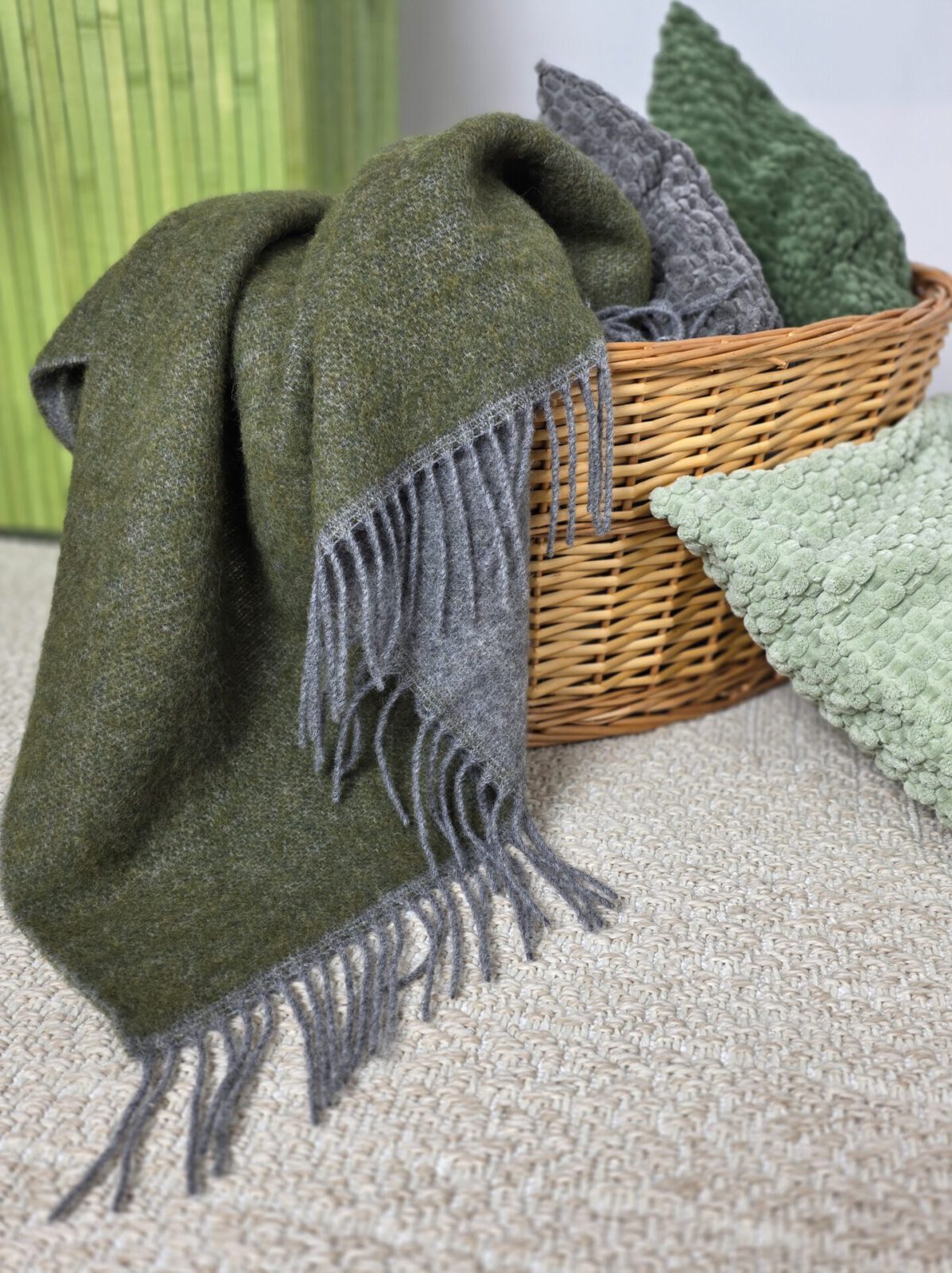Wolldecken und Wollplaids