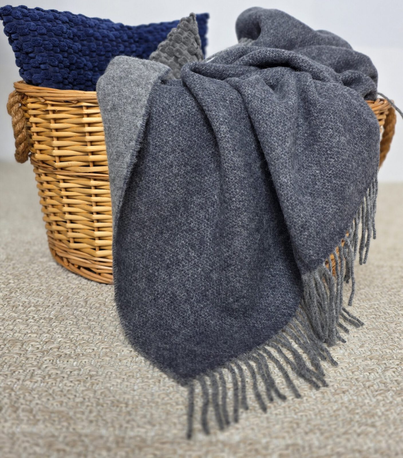 Wolldecken und Wollplaids