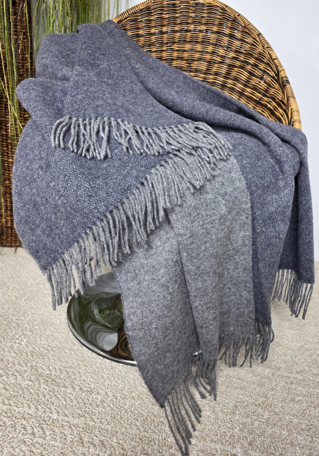 Wolldecken und Wollplaids