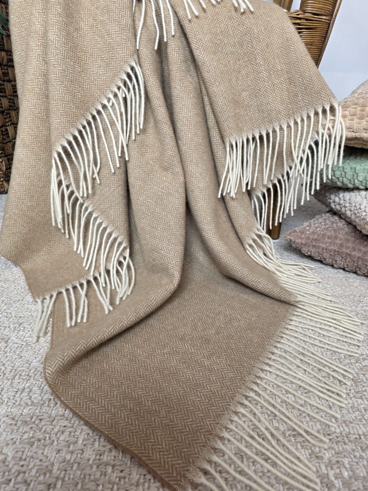Wolldecken und Wollplaids