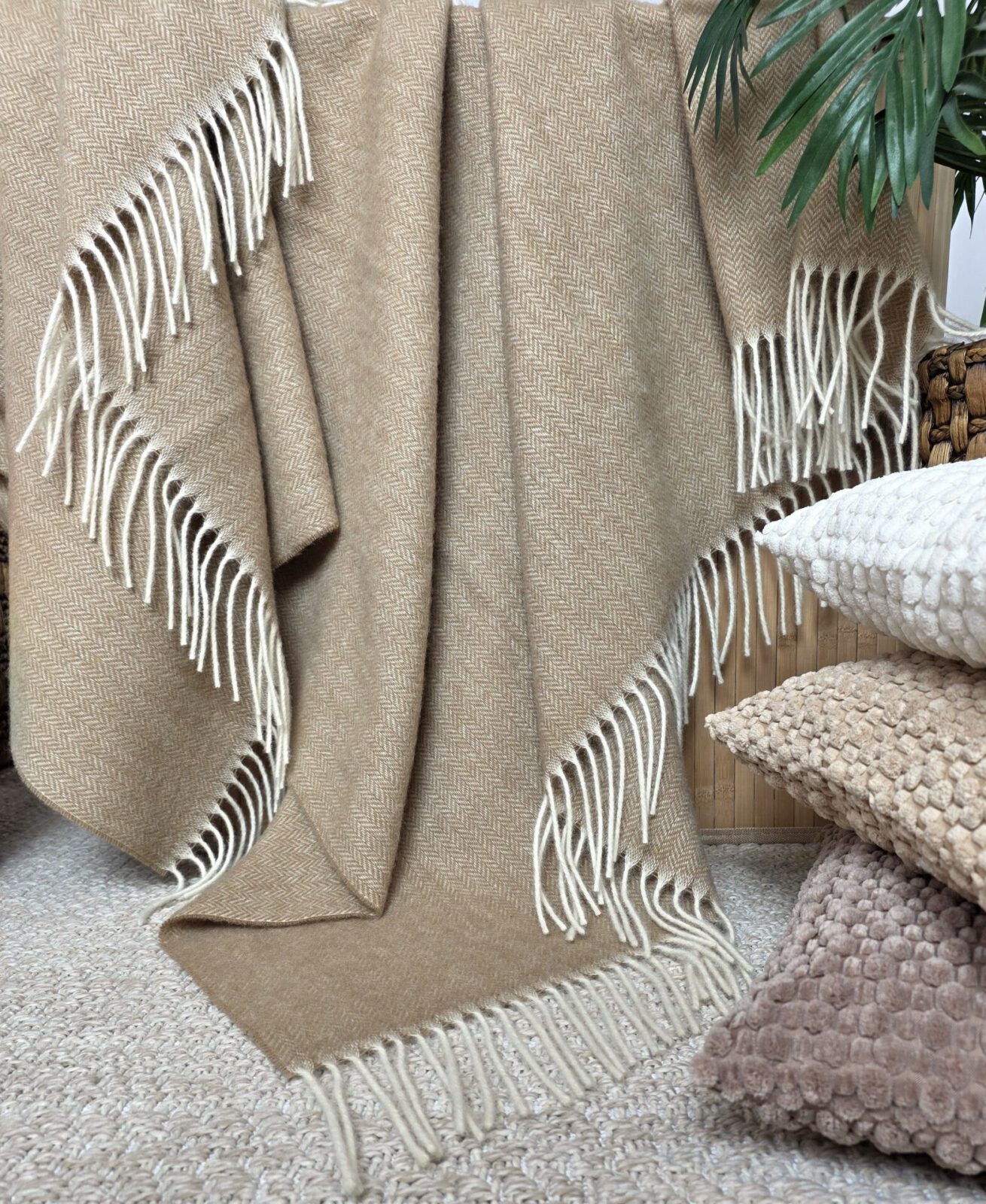 Wolldecken und Wollplaids