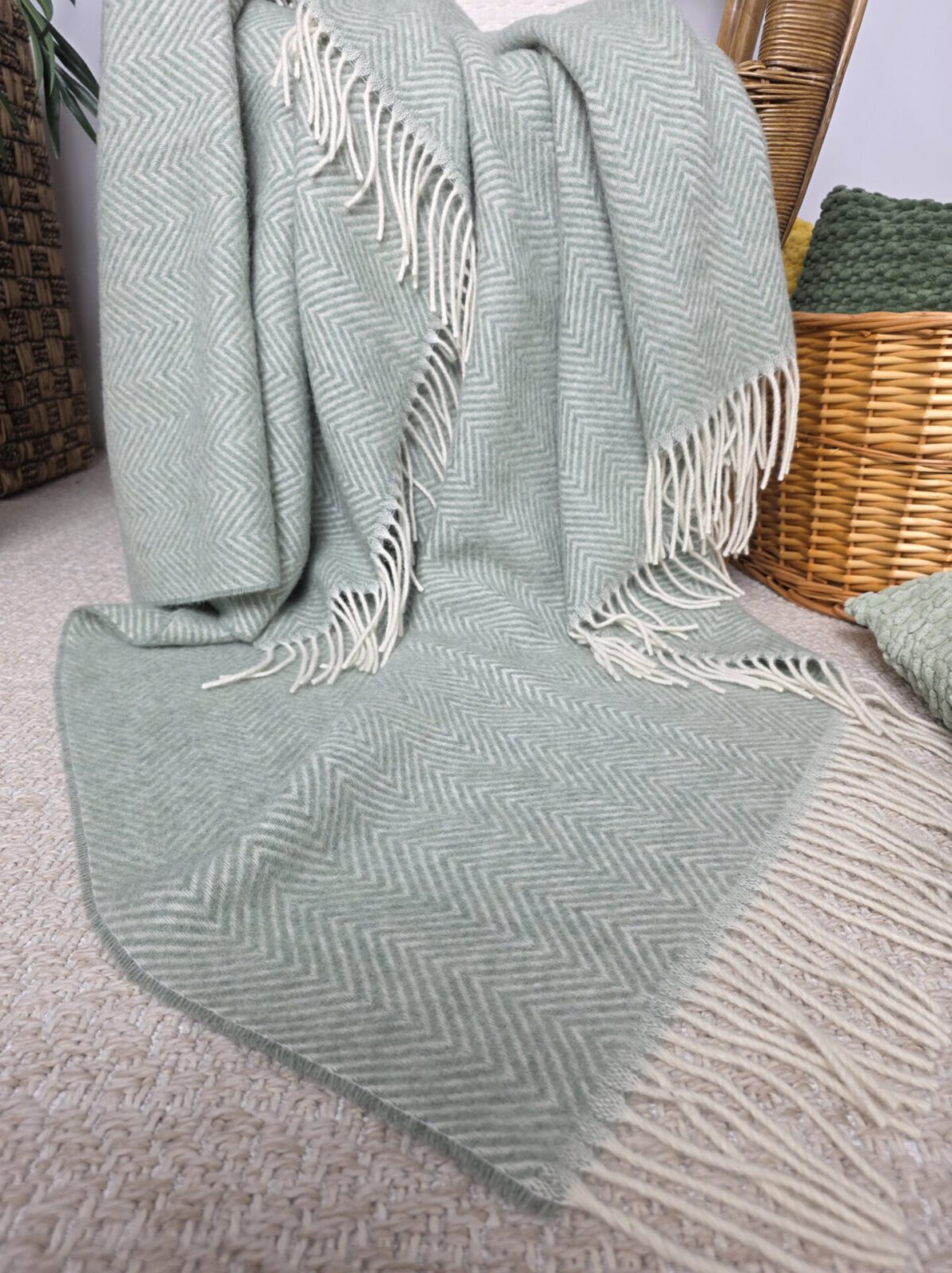 Wolldecken und Wollplaids