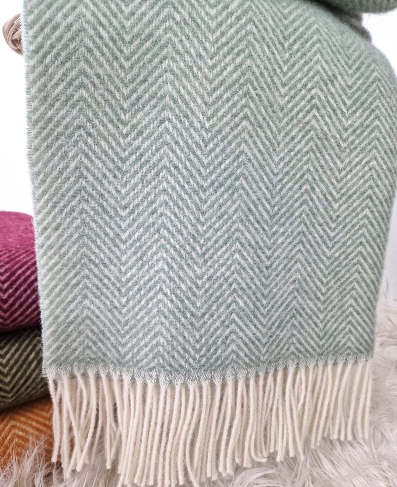 Wolldecken und Wollplaids