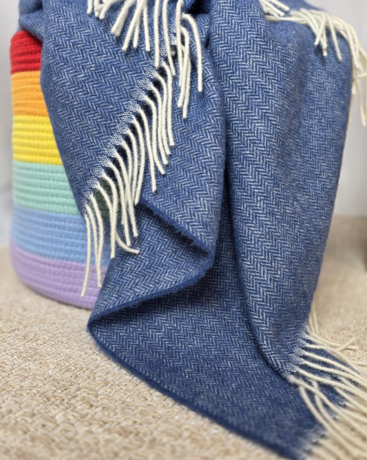 Wolldecken und Wollplaids