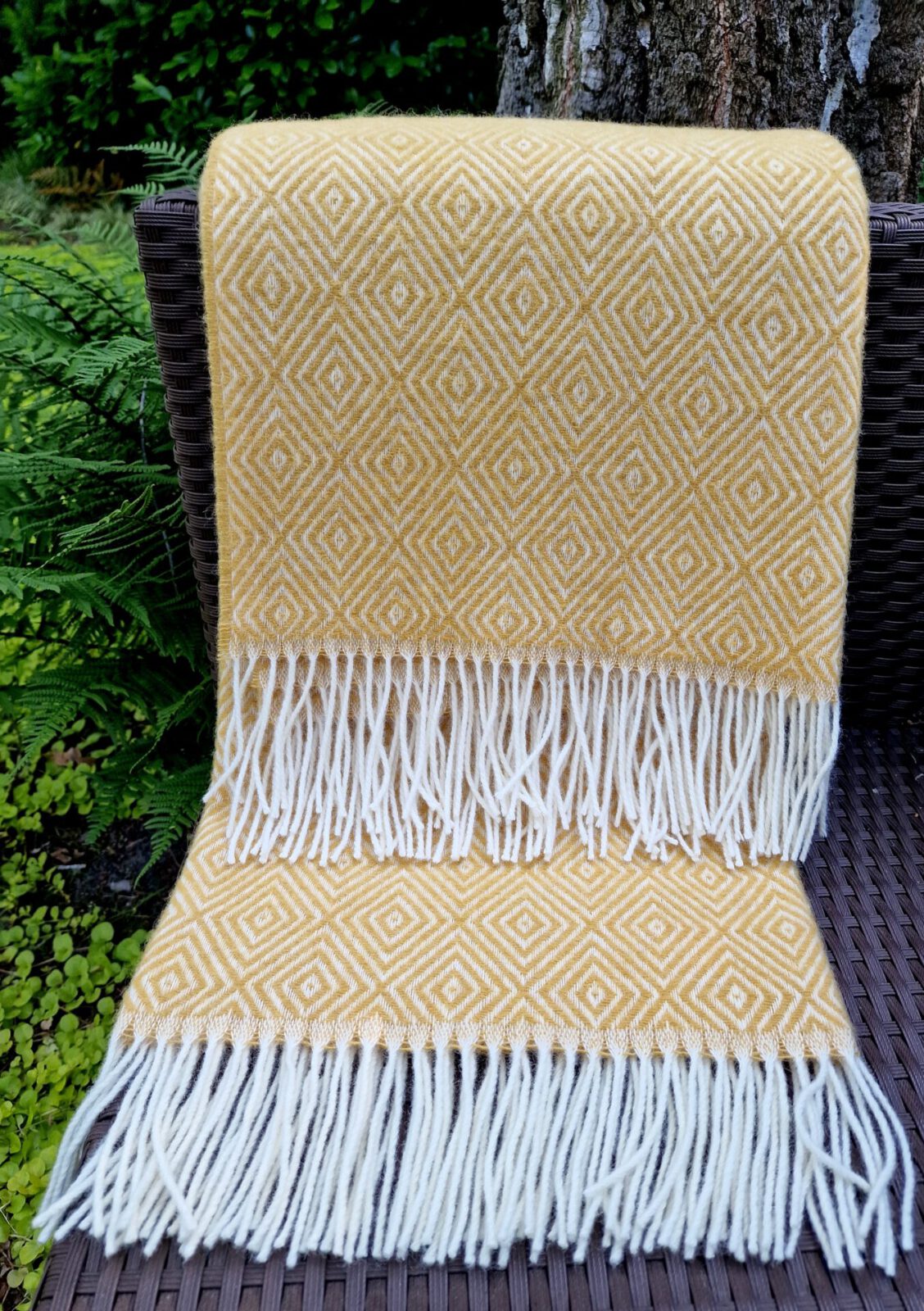 Wolldecken und Wollplaids