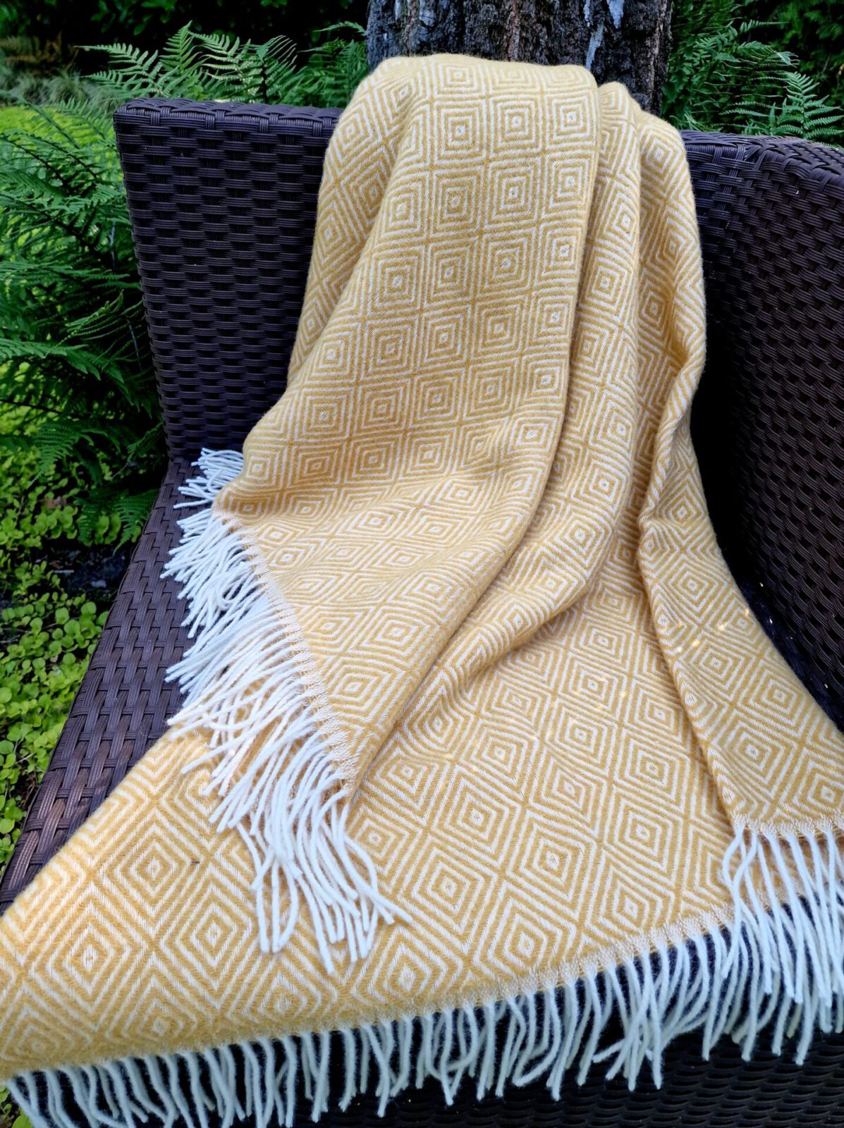 Wolldecken und Wollplaids