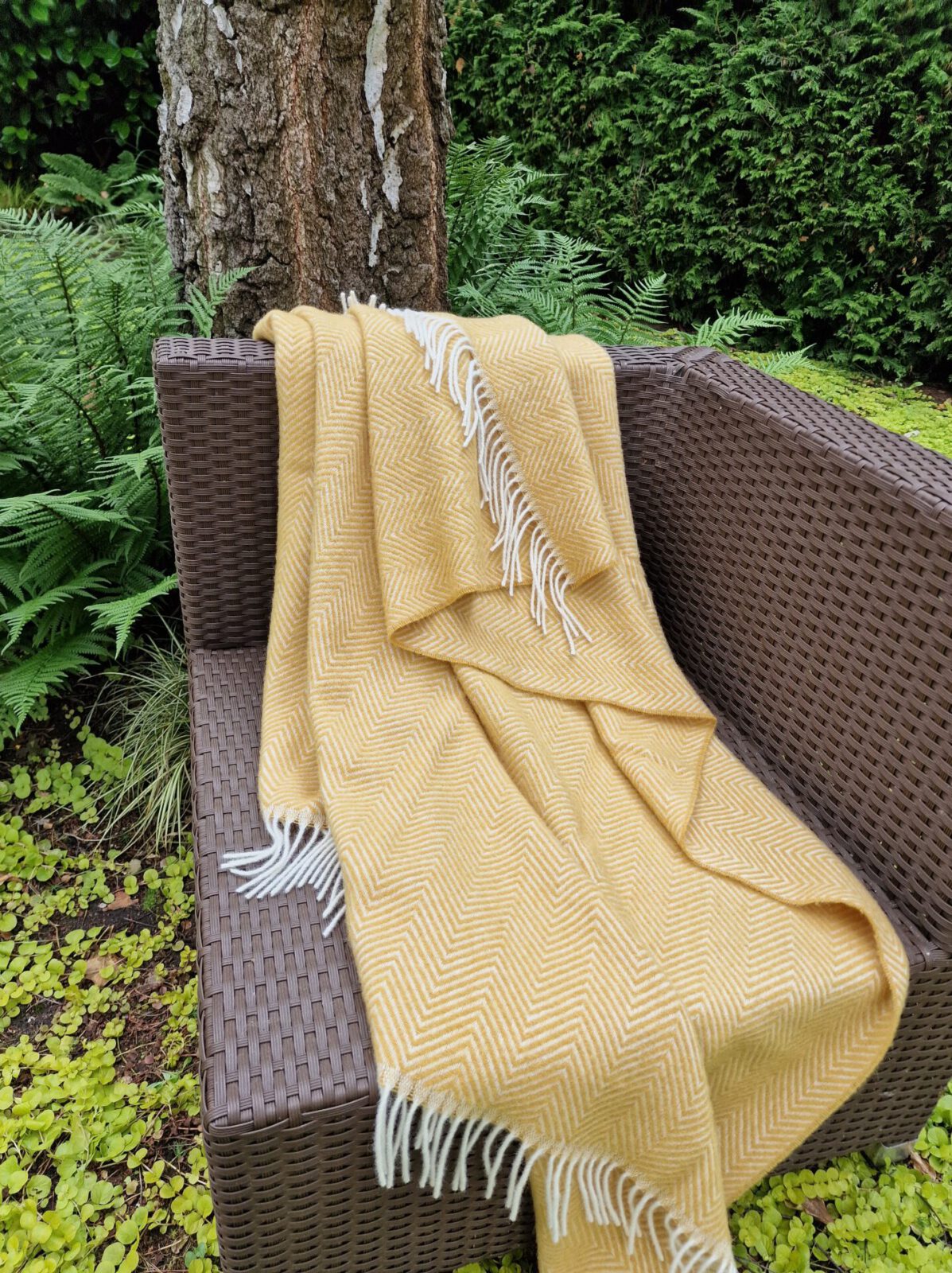 Wolldecken und Wollplaids