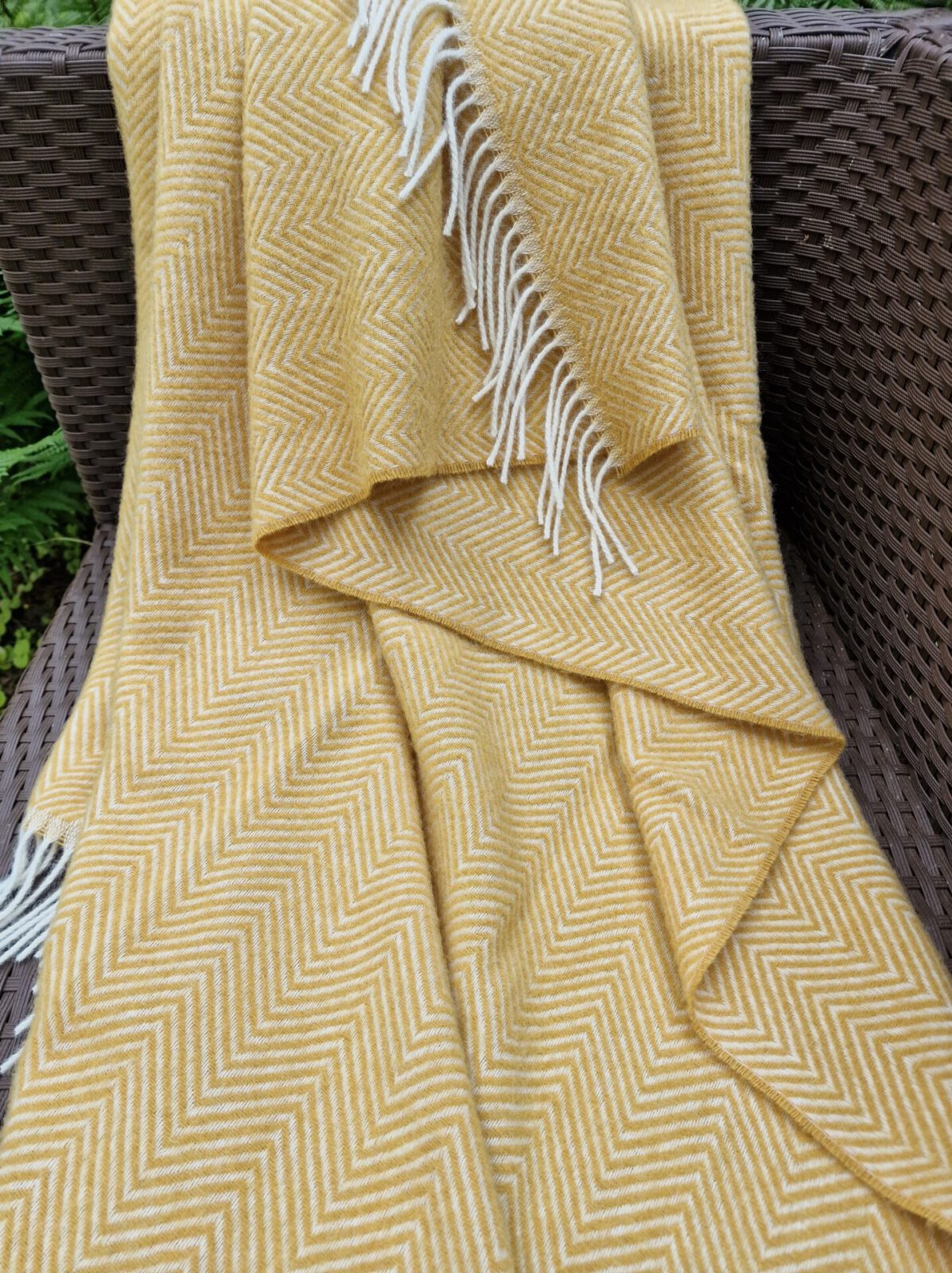 Wolldecken und Wollplaids