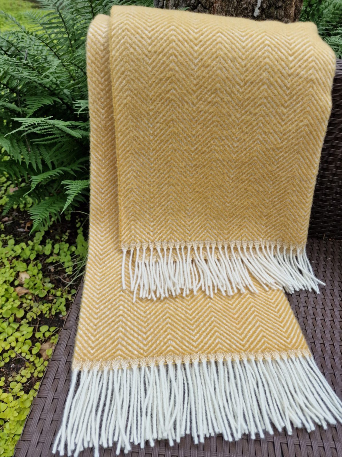 Wolldecken und Wollplaids
