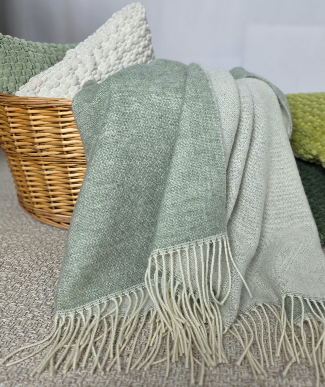Wolldecken und Wollplaids
