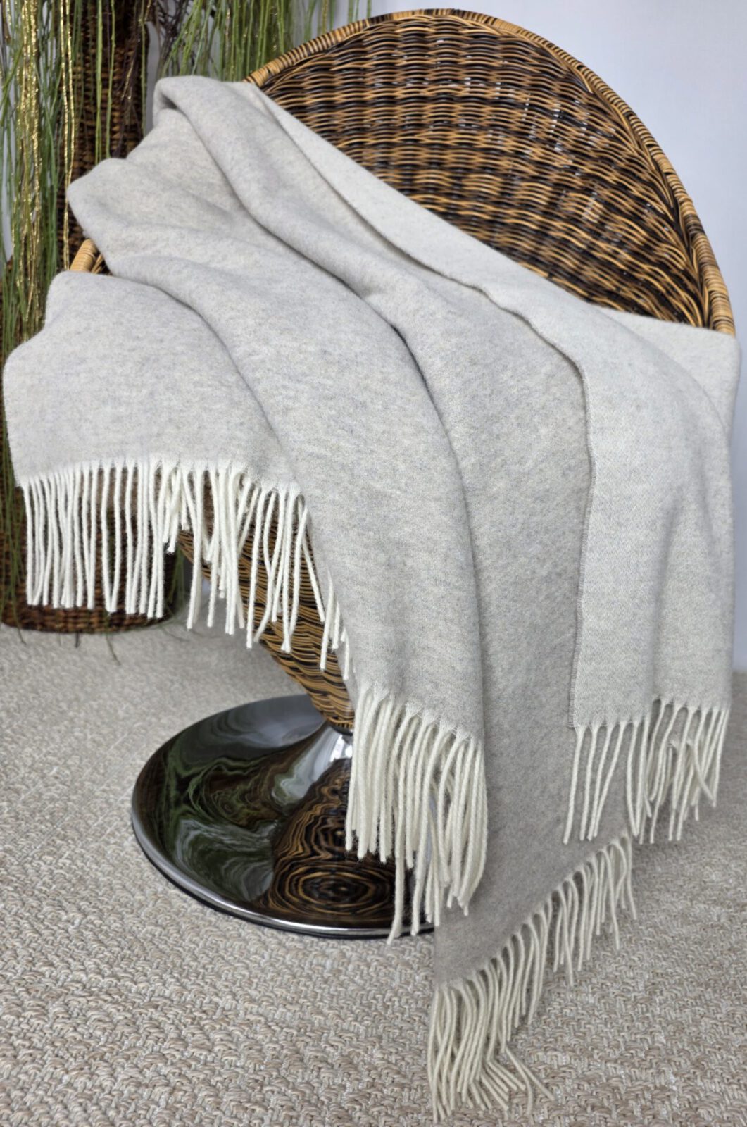 Wolldecken und Wollplaids