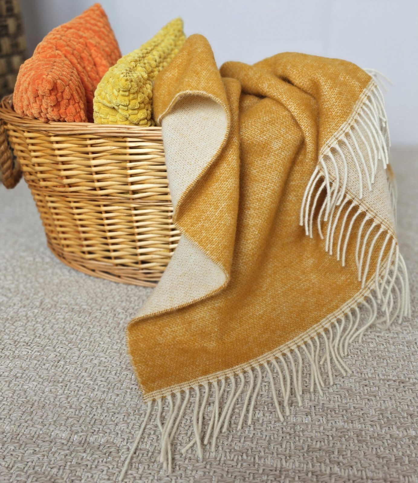Wolldecken und Wollplaids