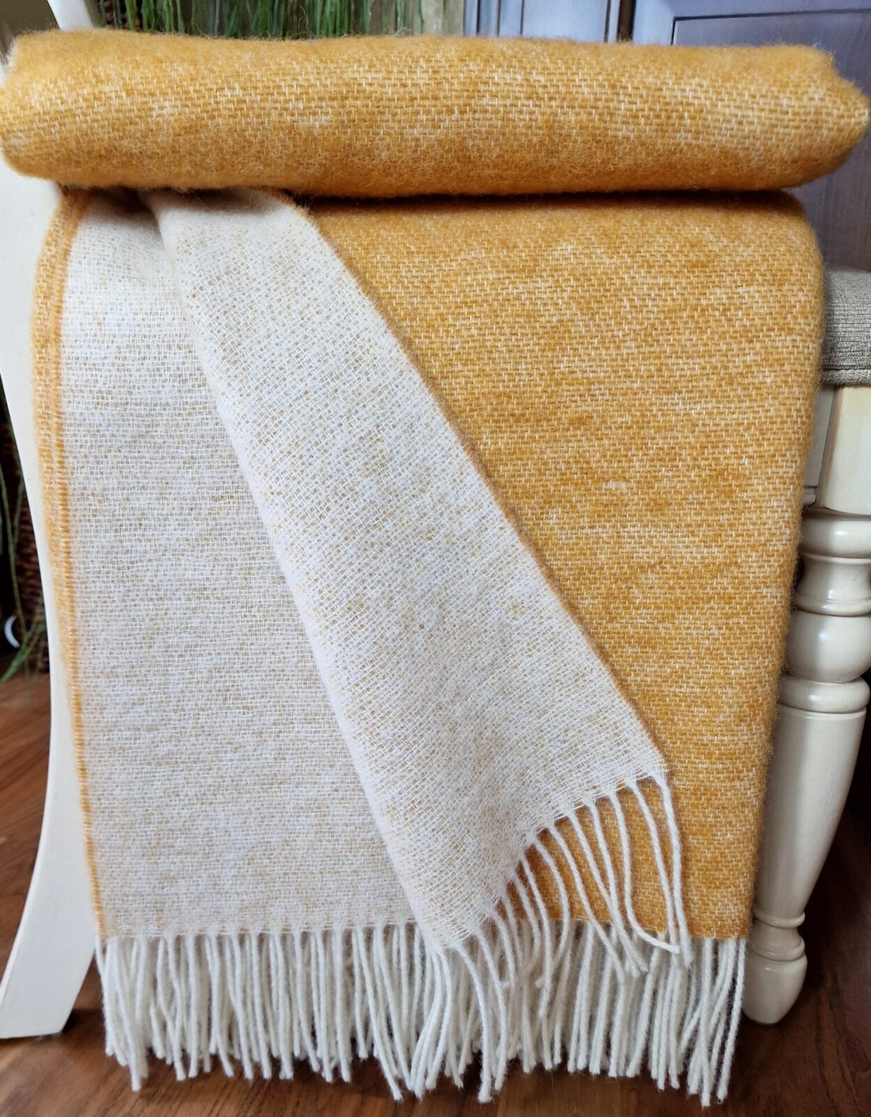 Wolldecken und Wollplaids