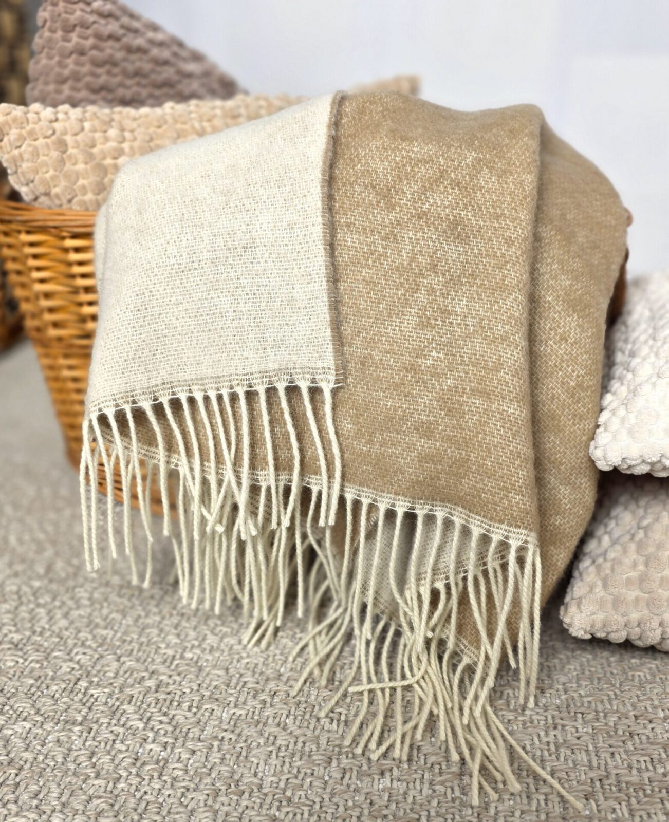 Wolldecken und Wollplaids